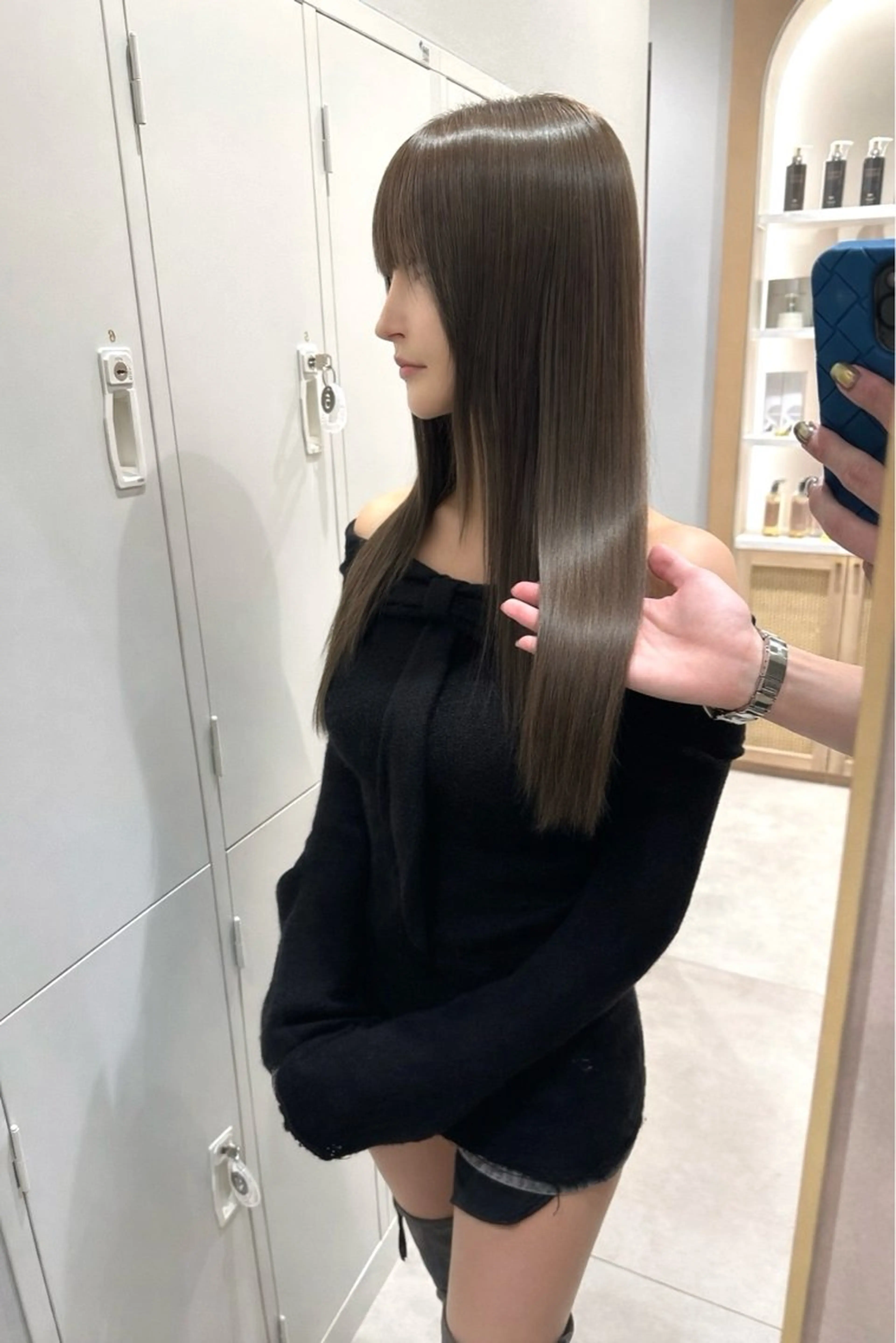 ロング 髪質改善 カット 縮毛矯正 トリートメント 韓国ヘア、髪質改善 ✨平山大樹✨のヘアスタイル