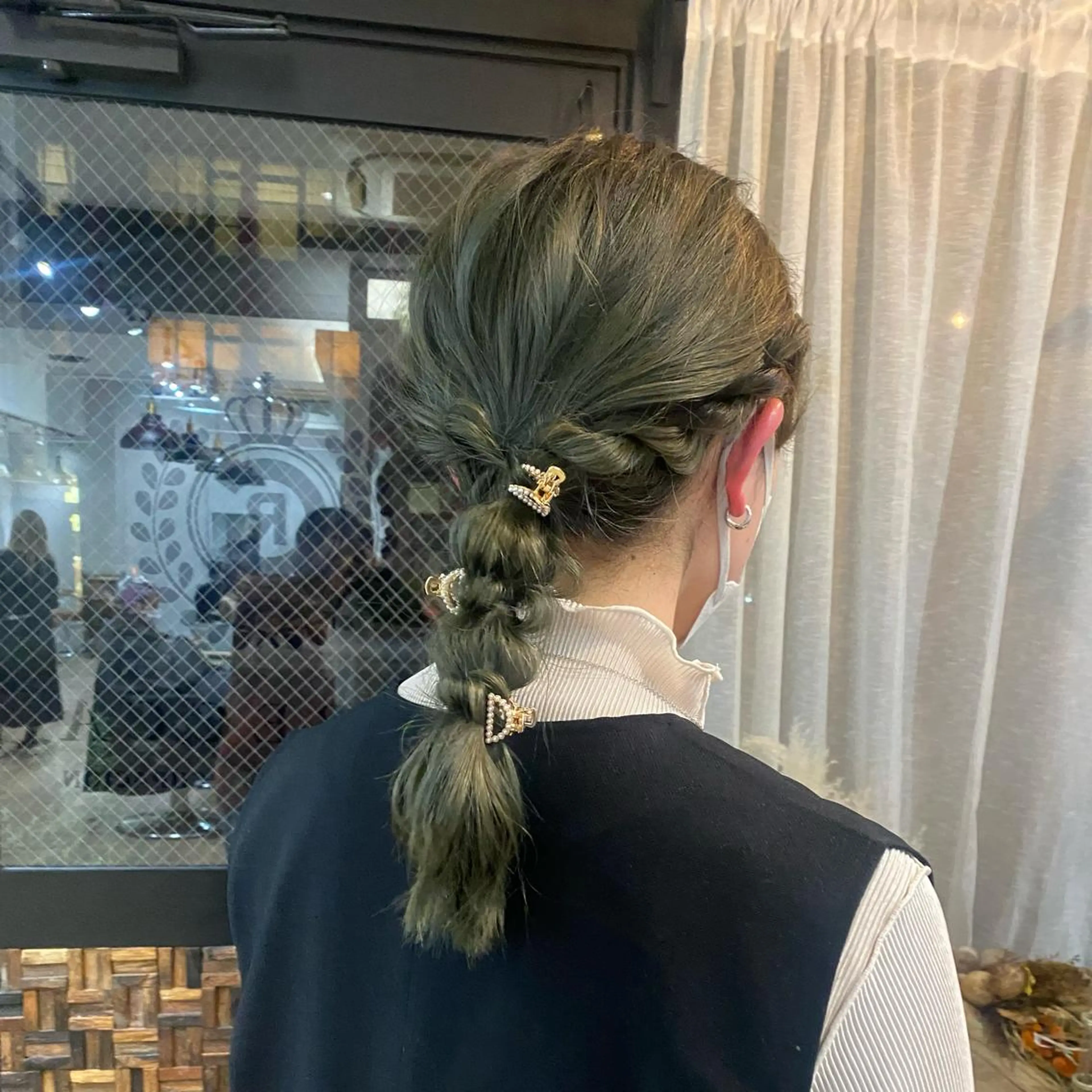 ロング ヘアアレンジ あおい 🍒暖色カラーのヘアスタイル