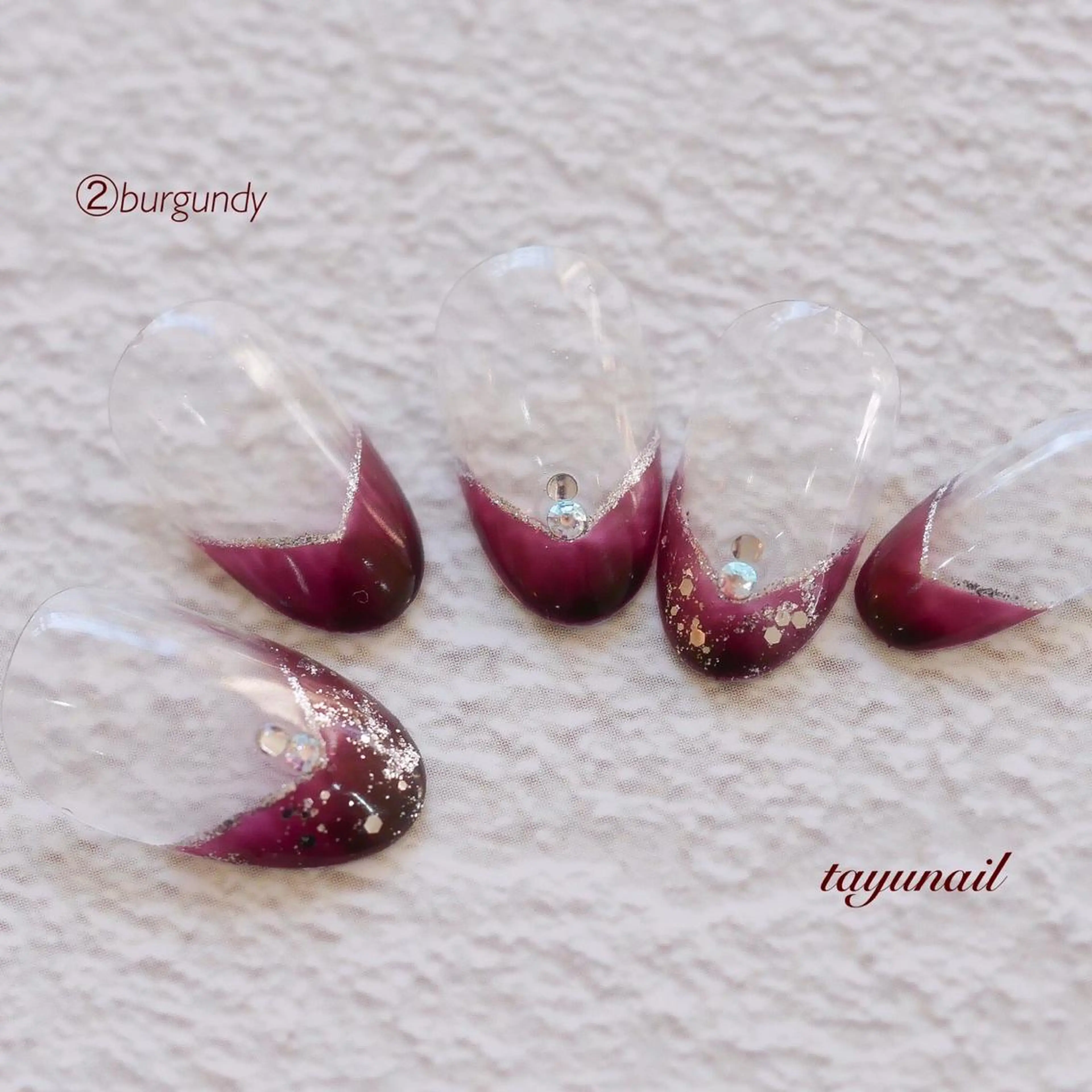 ネイル アートネイル ブルー フットネイル フレンチネイル ジェルネイル ネイルサロン 【たゆnail】のネイルデザイン