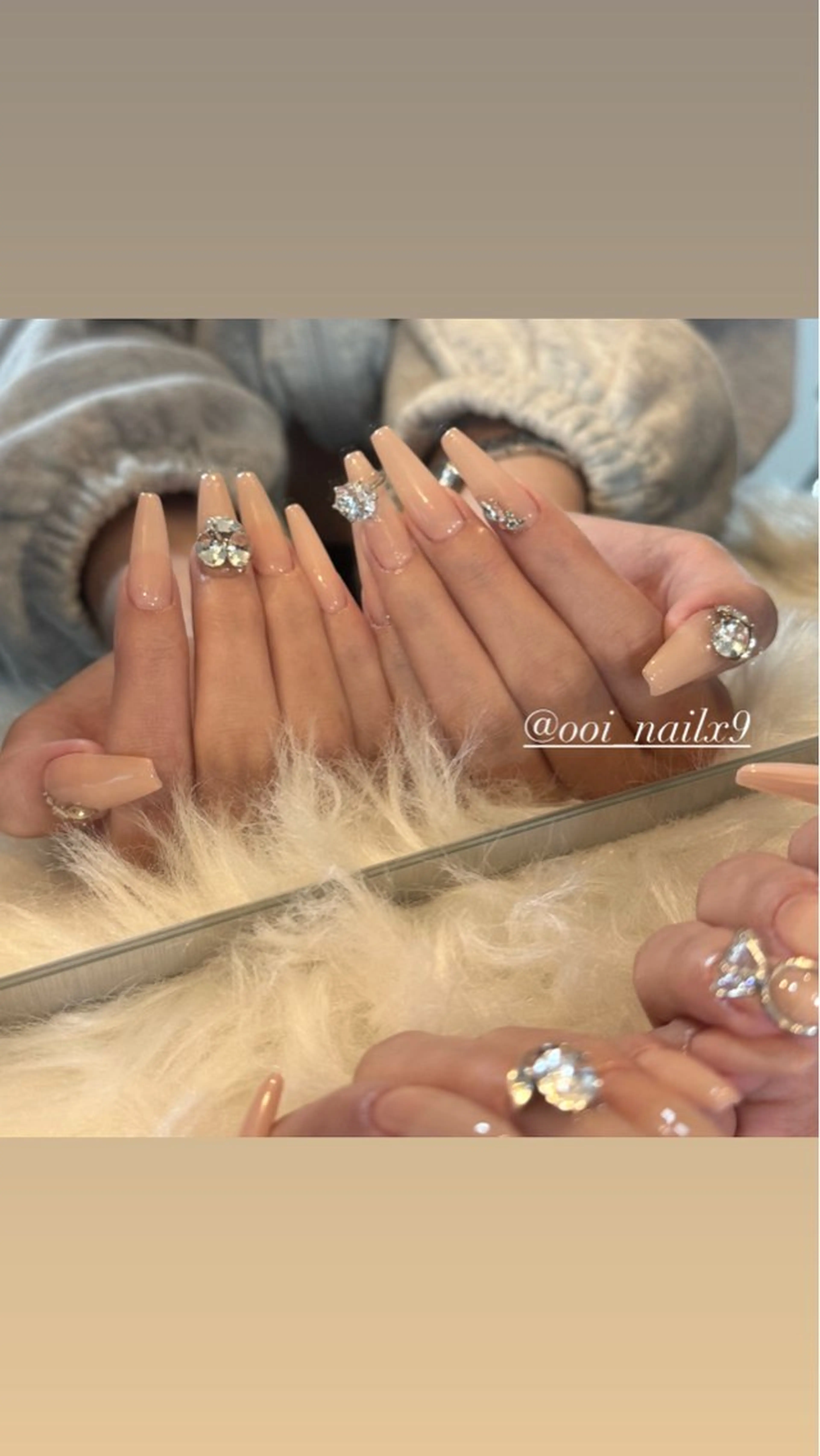 ネイル キラキラネイル ワンカラーネイル M-nail ／ KONOMIのネイルデザイン
