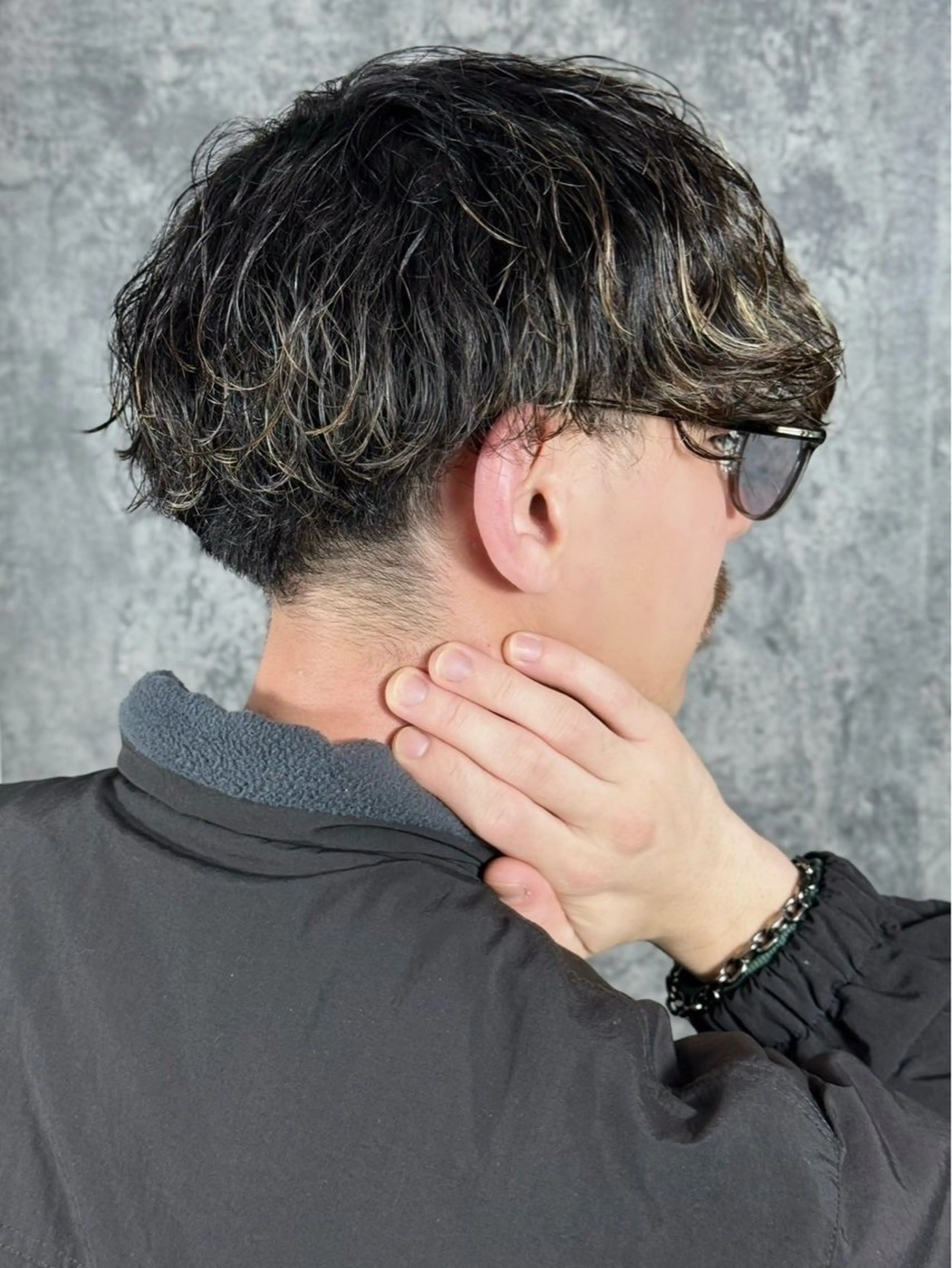 ショート パーマ メンズ 福崎 凛太朗のヘアスタイル
