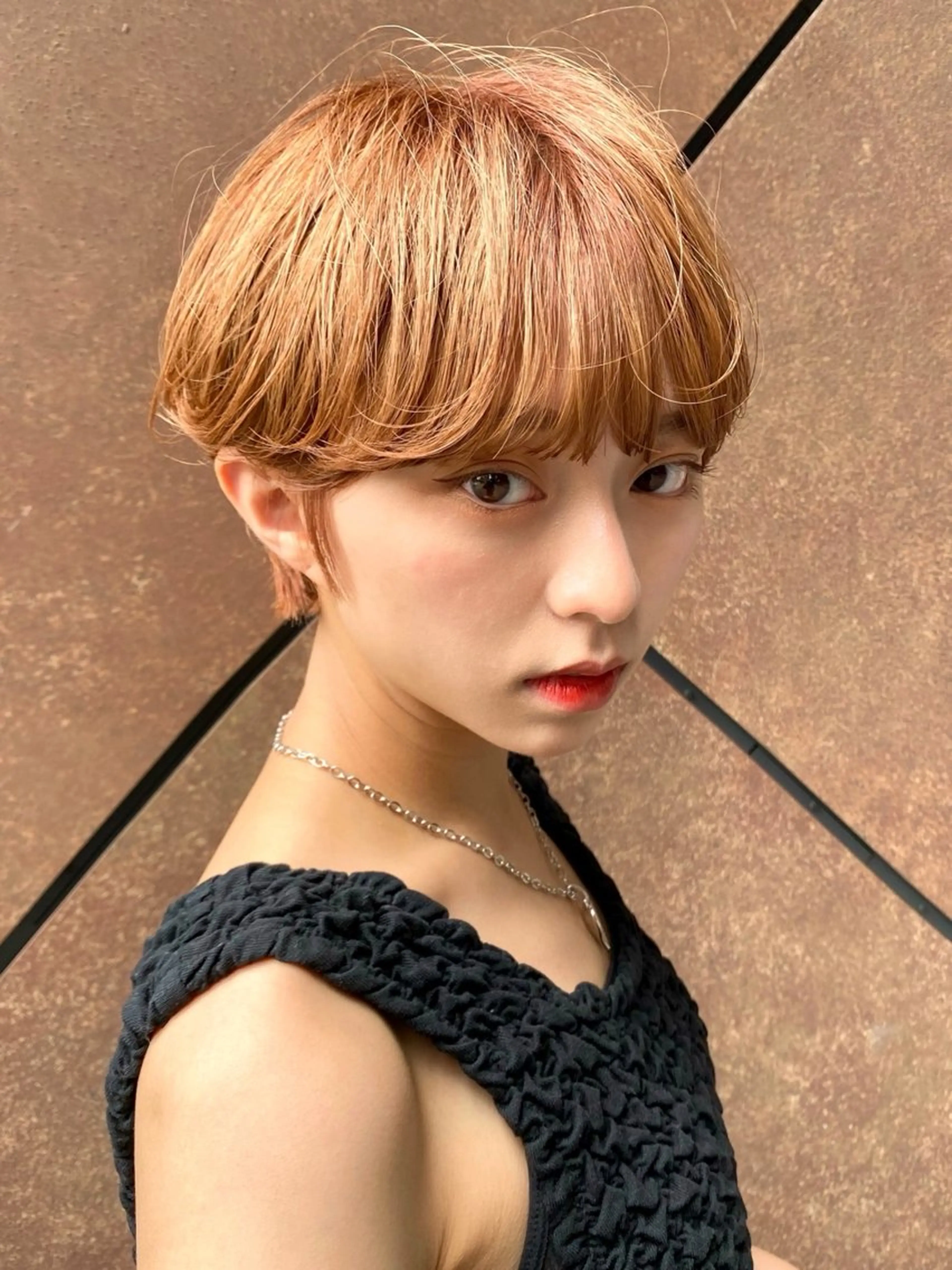 ショート カット ヘアカラー 骨格診断で絶対可愛い ✨丸みショート✨凌弥のヘアスタイル