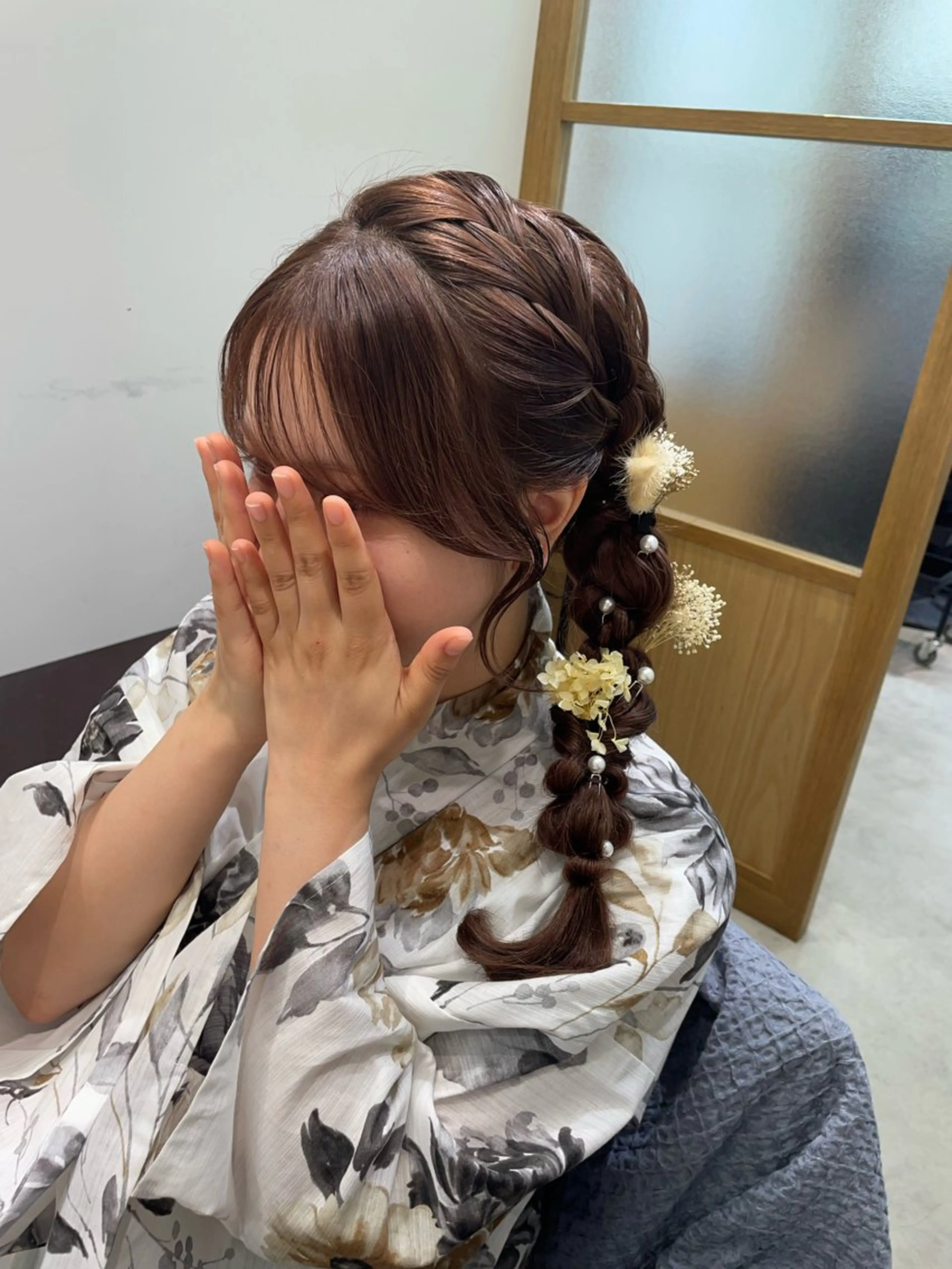 ロング ヘアアレンジ ヘアセット 新宿三丁目アイドル ヘアメイクたでぬまのヘアスタイル