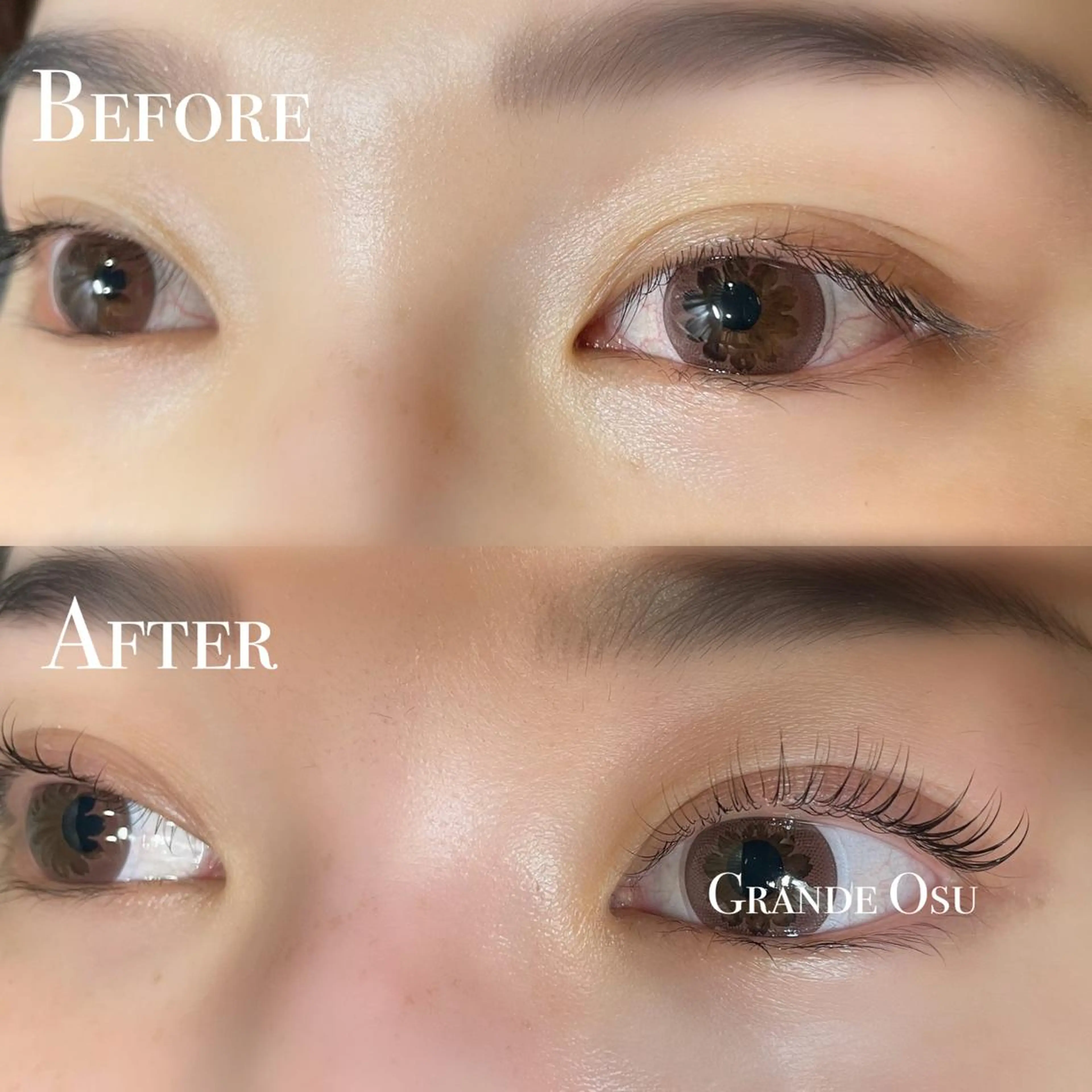 マツエク・マツパ パリジェンヌラッシュリフト マツパ GRANDE OSU 藤原/eye店長のマツエク・マツパデザイン