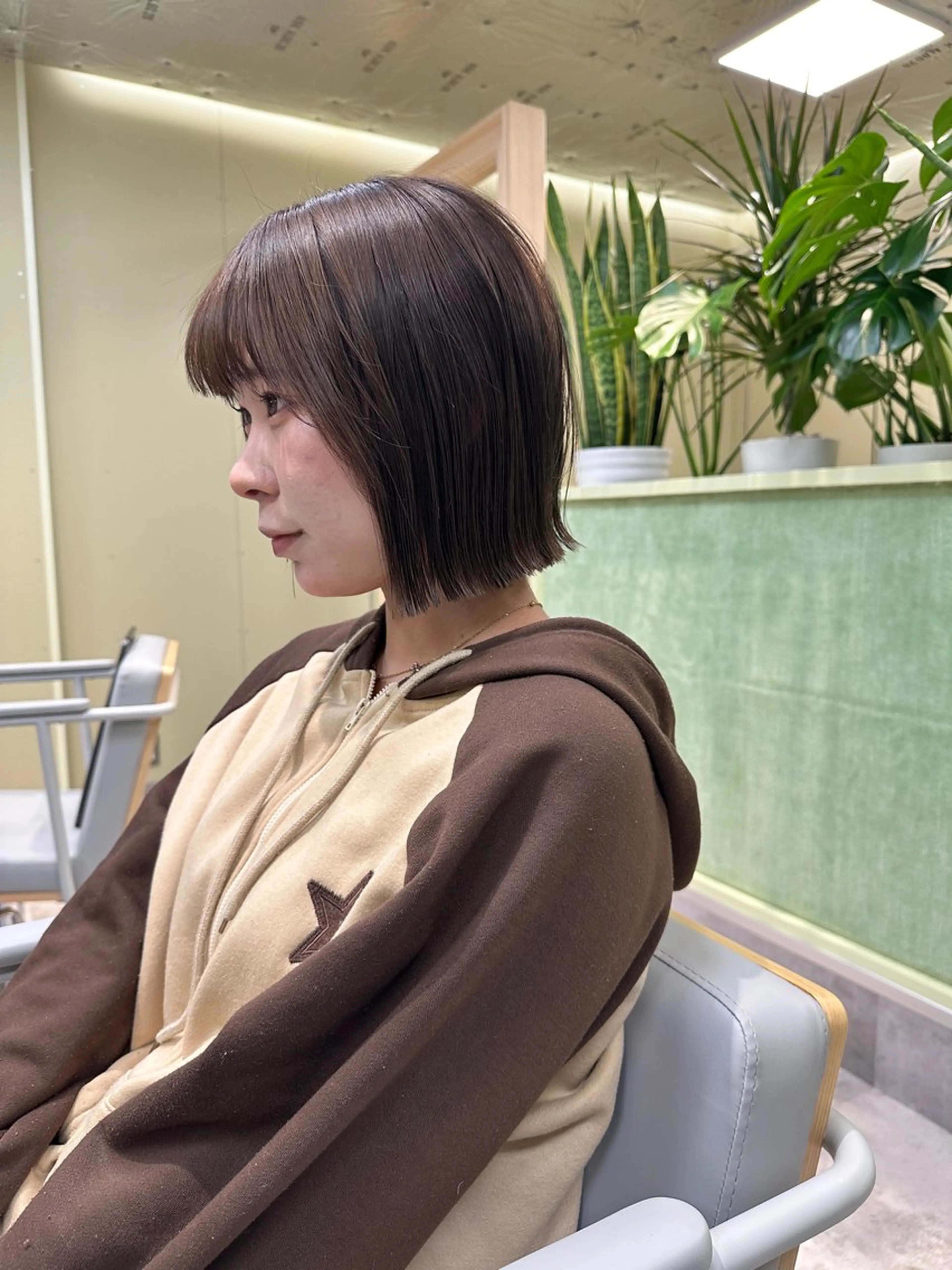 ショート カット ヘアカラー ボブ/ぱつっとボブ/ 谷口 海星のヘアスタイル