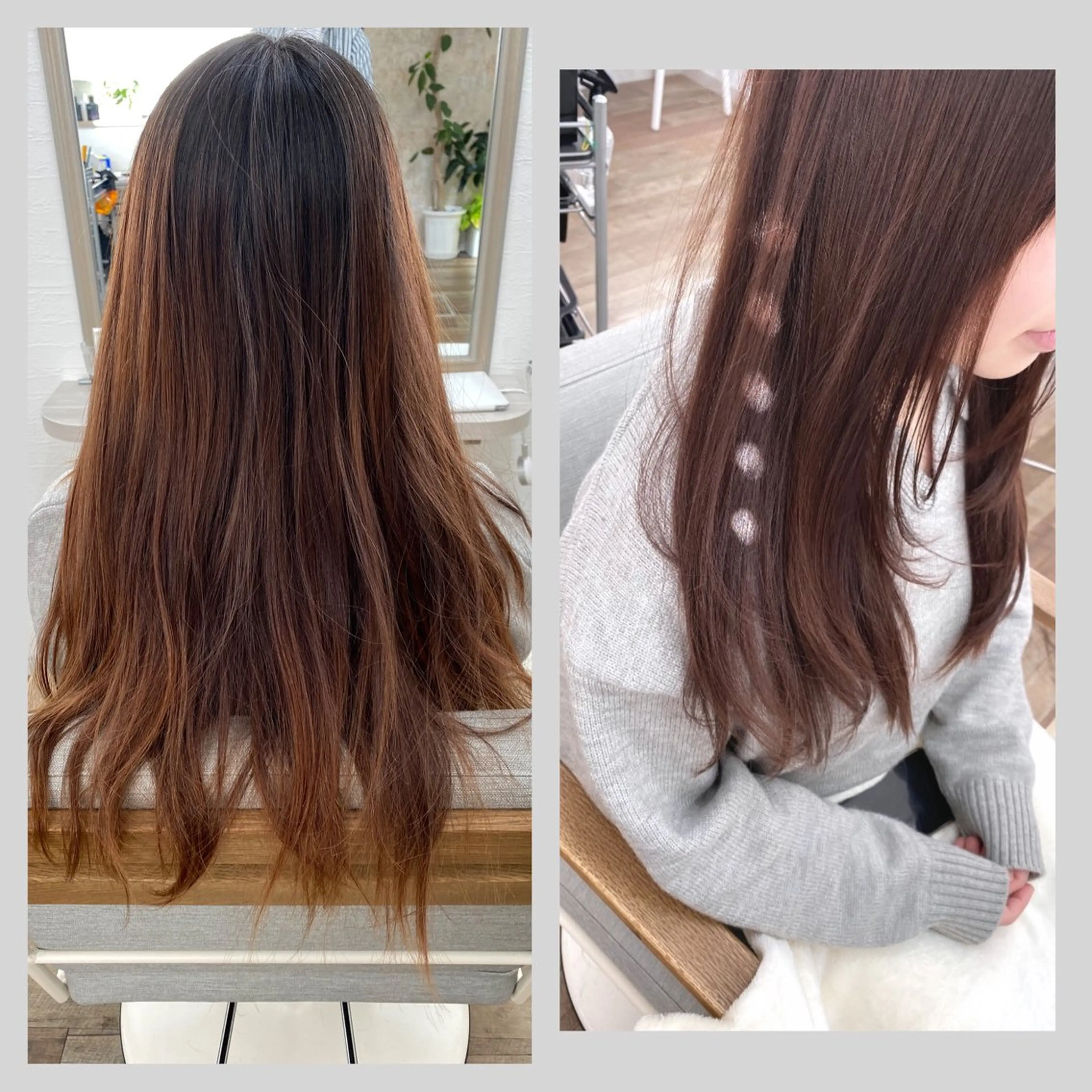 ロング カラー 佐藤 沙也輝のヘアスタイル