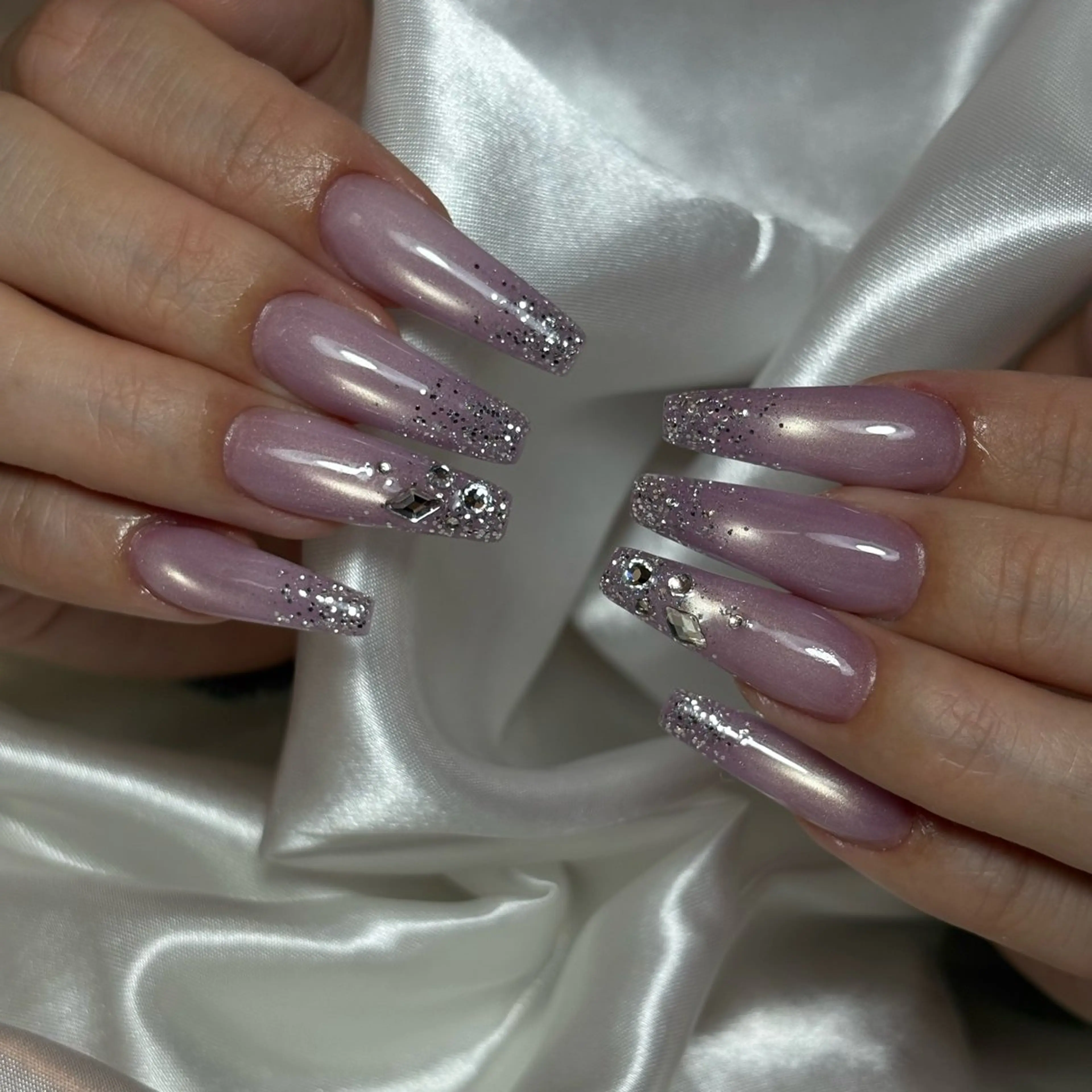 ネイル ラメ(グリッター) マグネットネイル スカルプネイル NAILSALON EUBのネイルデザイン