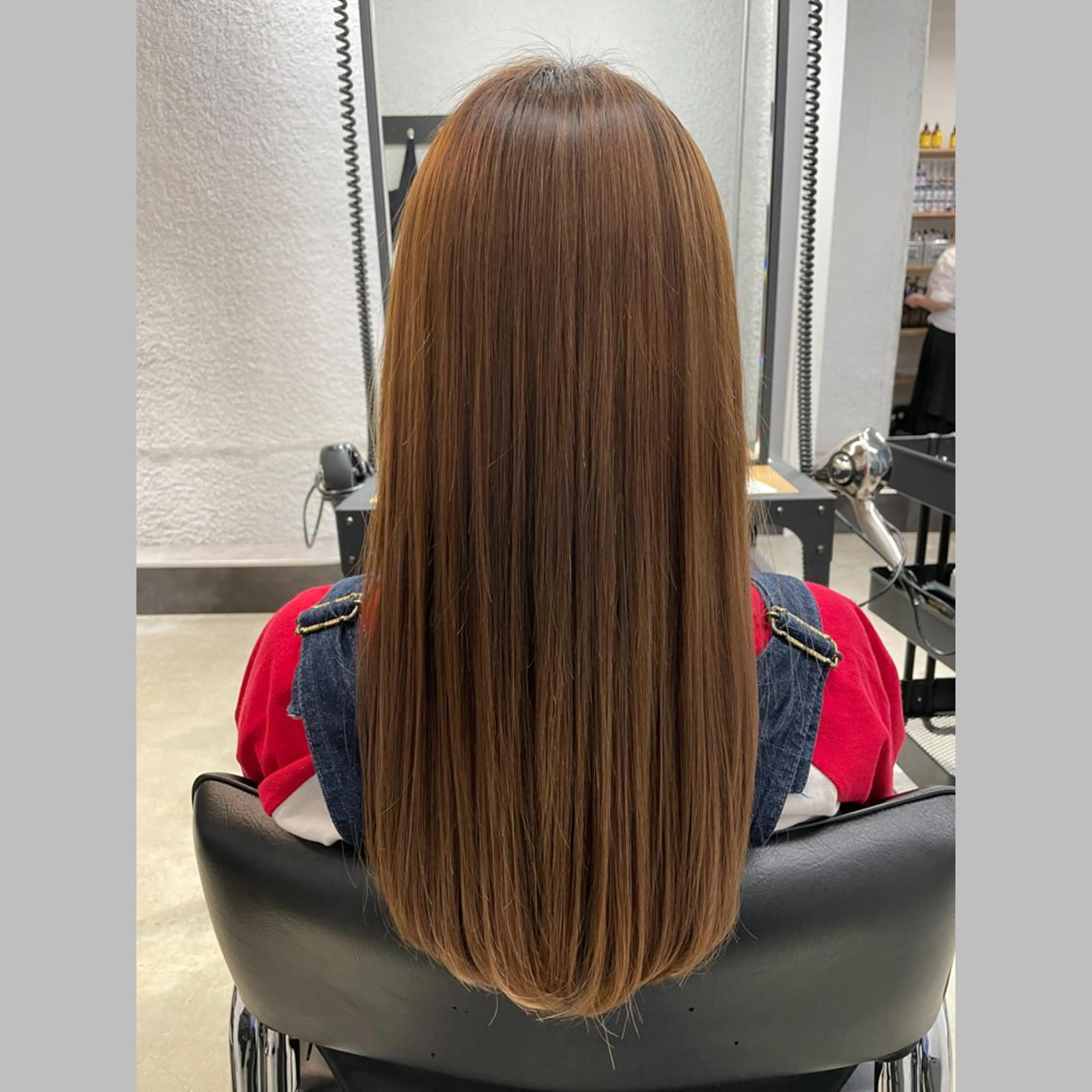 ミディアム 縮毛矯正 酸性ストレート カット 縮毛矯正 トリートメント baton  hair salon所属・✽透明感ｶﾗｰ ✽ 🍆那須ももこ🍑のヘアスタイル