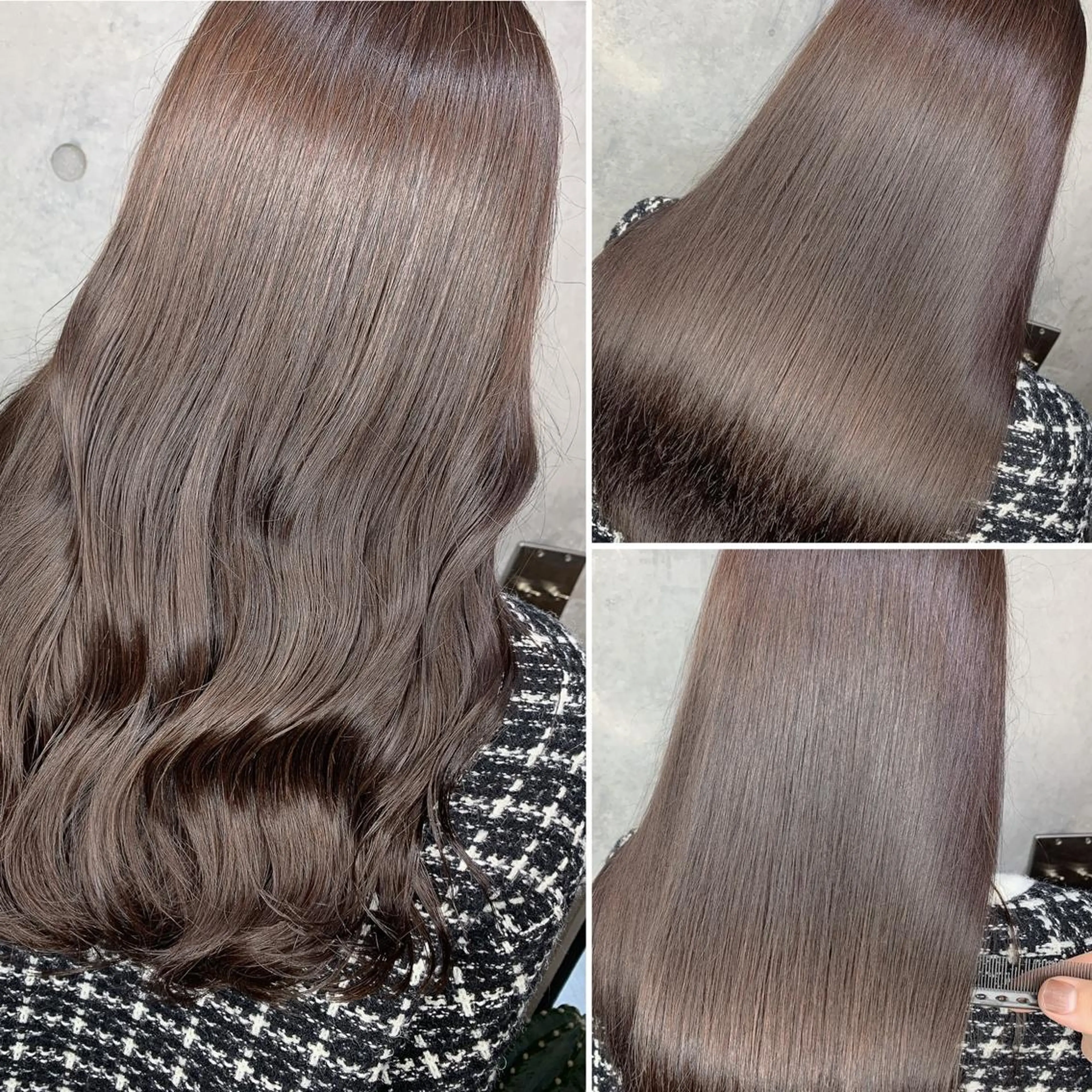 ミニモ学割U30✨初回平日限定✨透明感ダメージレスフルカラー&Aujua オージュア5step トリートメント☆の写真