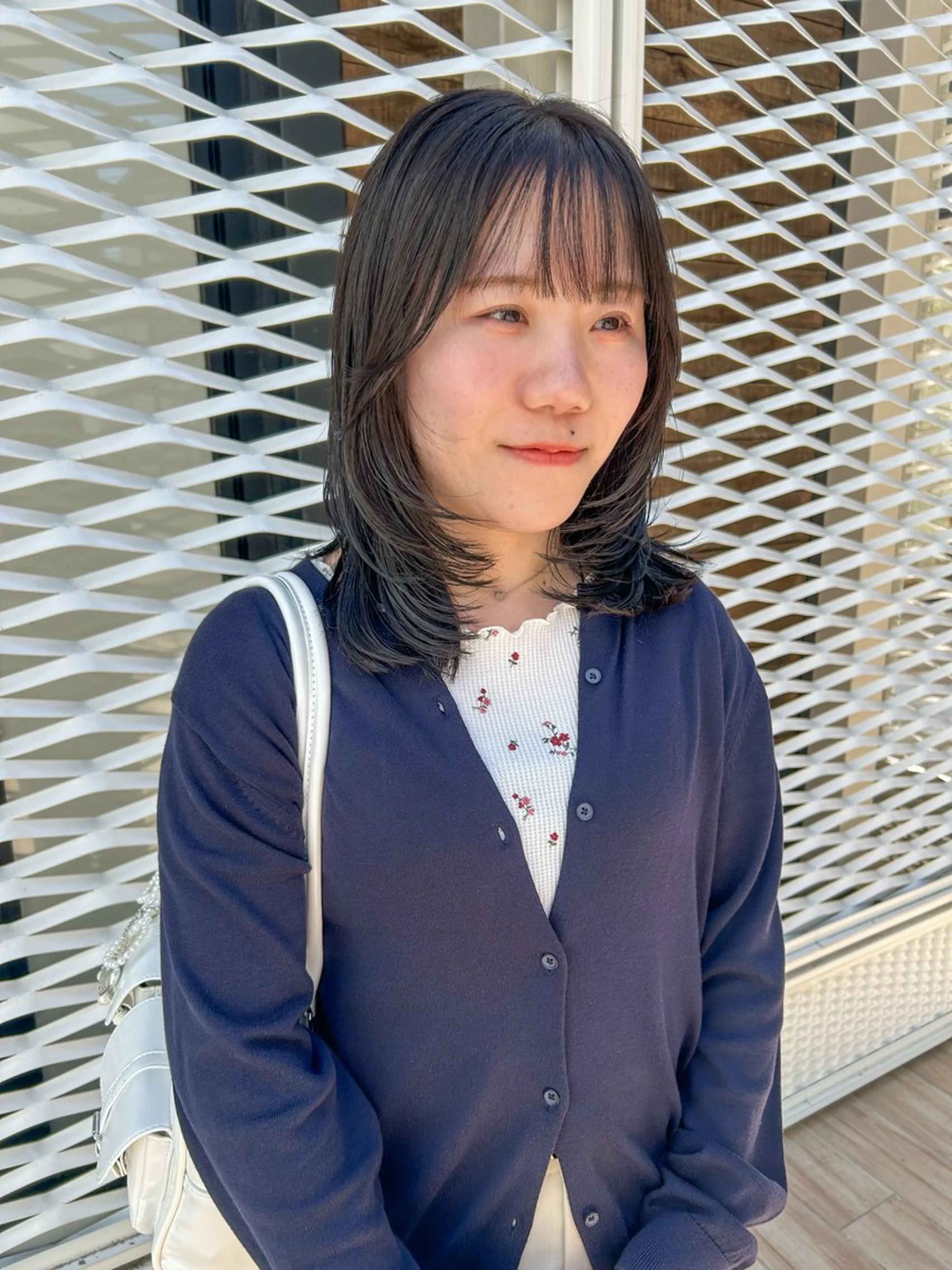 ミディアム カラー ヘアアレンジ カット ヘアカラー トリートメント yuka .のヘアスタイル