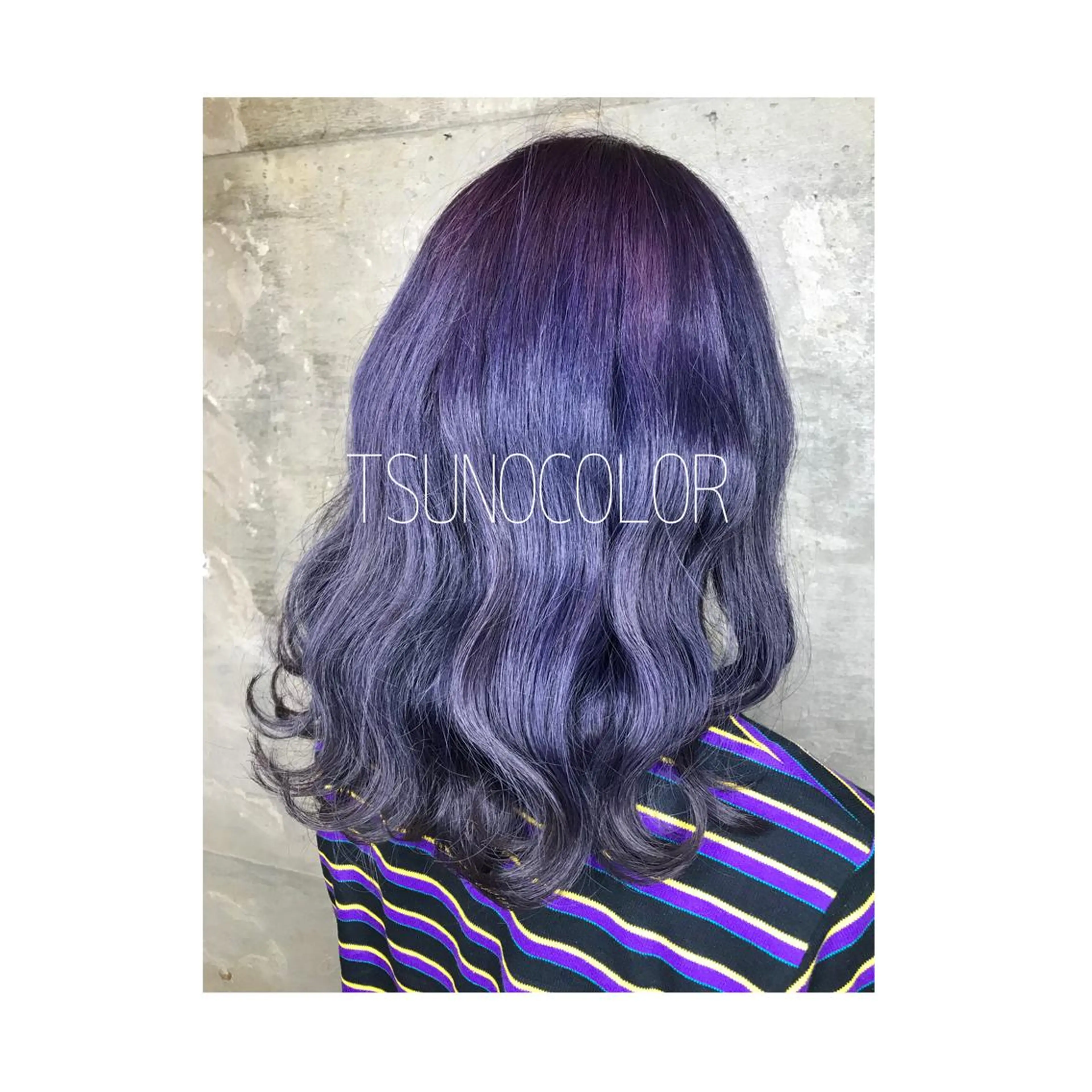 ミディアム カラー パープルカラー ヘアカラー トリートメント TSUNO🦖 派手髪/オタク美容師のヘアスタイル