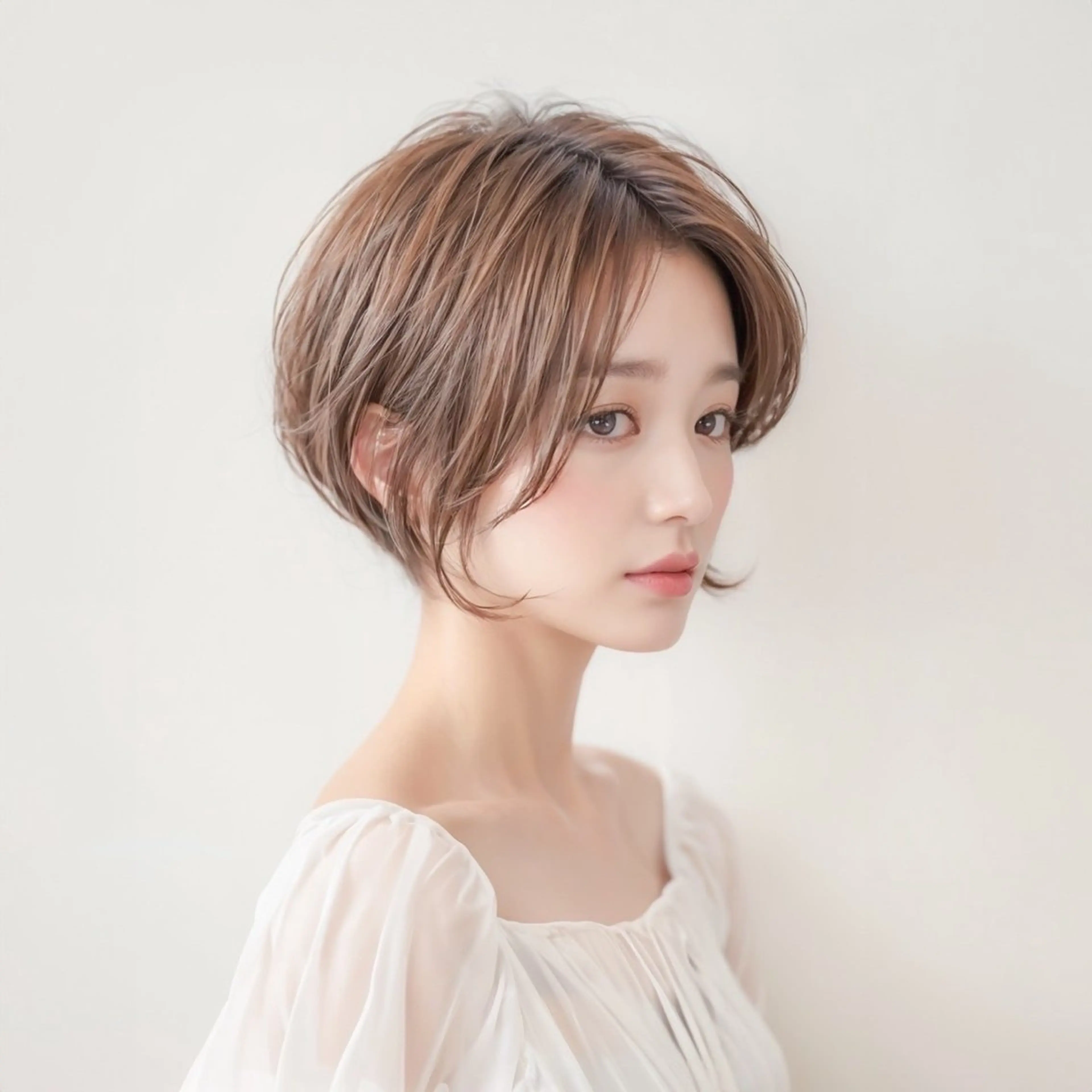 ショート ちのレイヤー/ハッ シュカット🌷💝のヘアスタイル