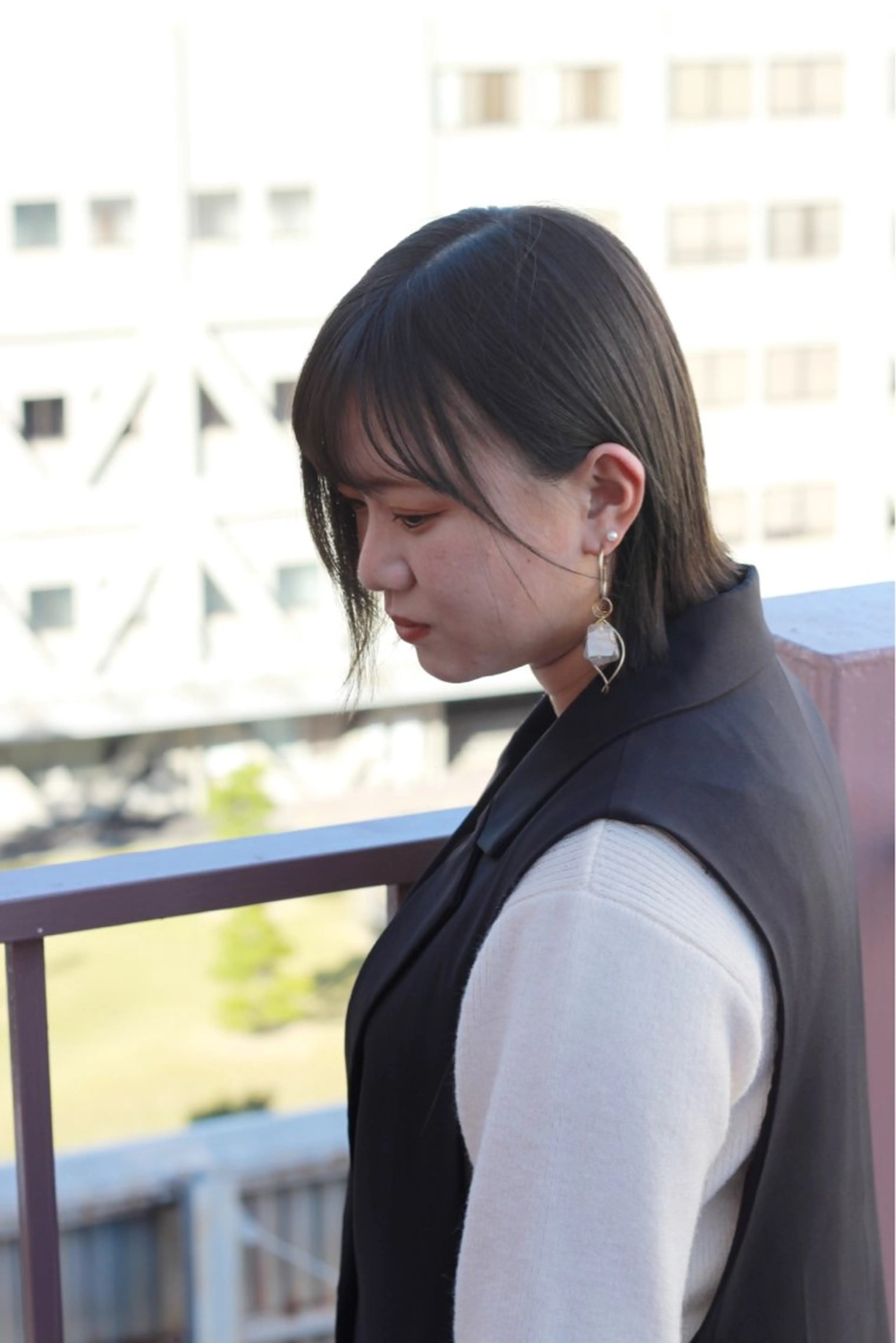 ショート カラー グレージュ オリーブグレージュ オリーブグレー カット ヘアカラー トリートメント Viage （ビアージュ）のヘアスタイル