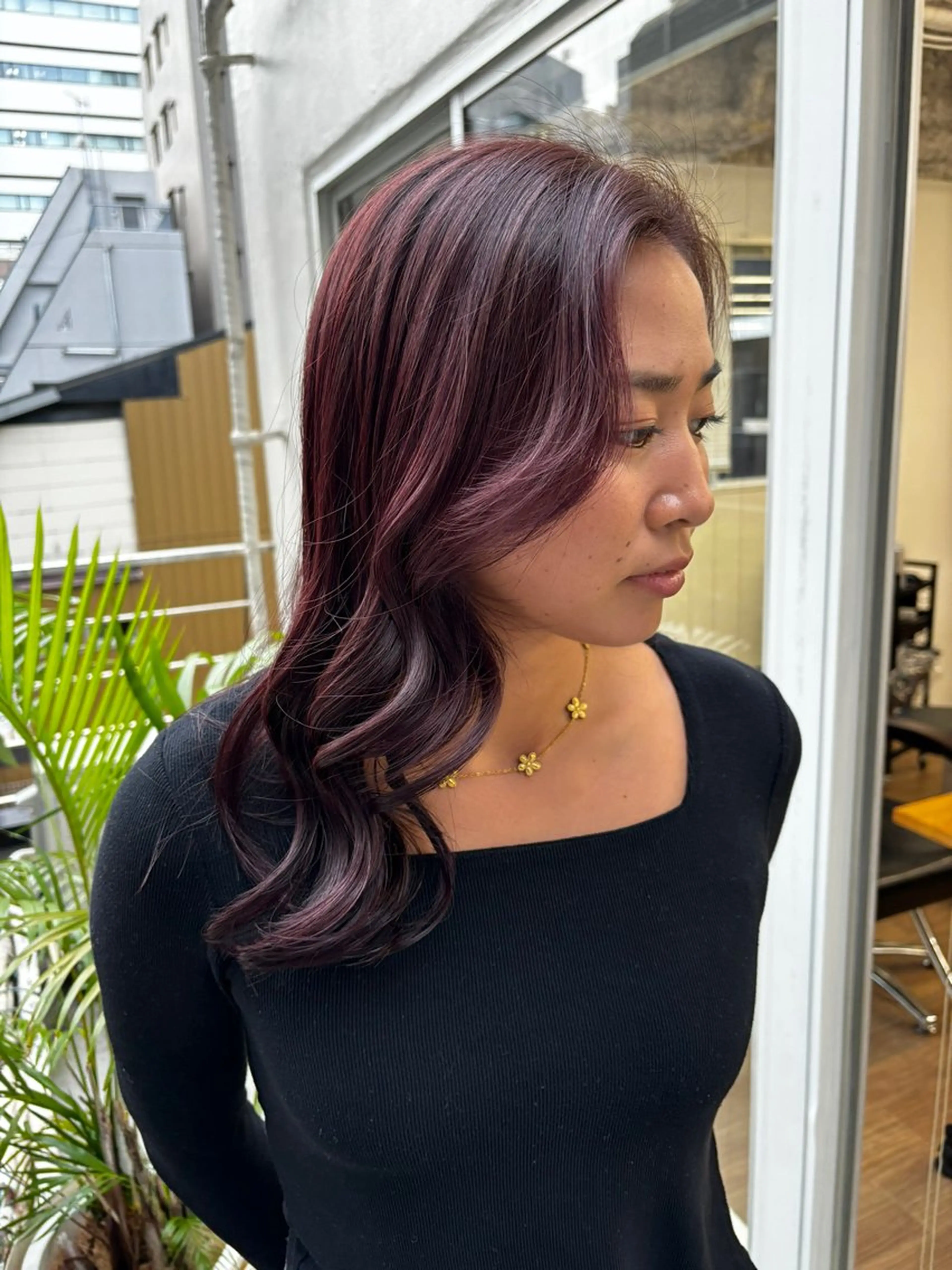 セミロング ヘアカラー トリートメント HIROKO / 透明感暖色カラー🎀のヘアスタイル