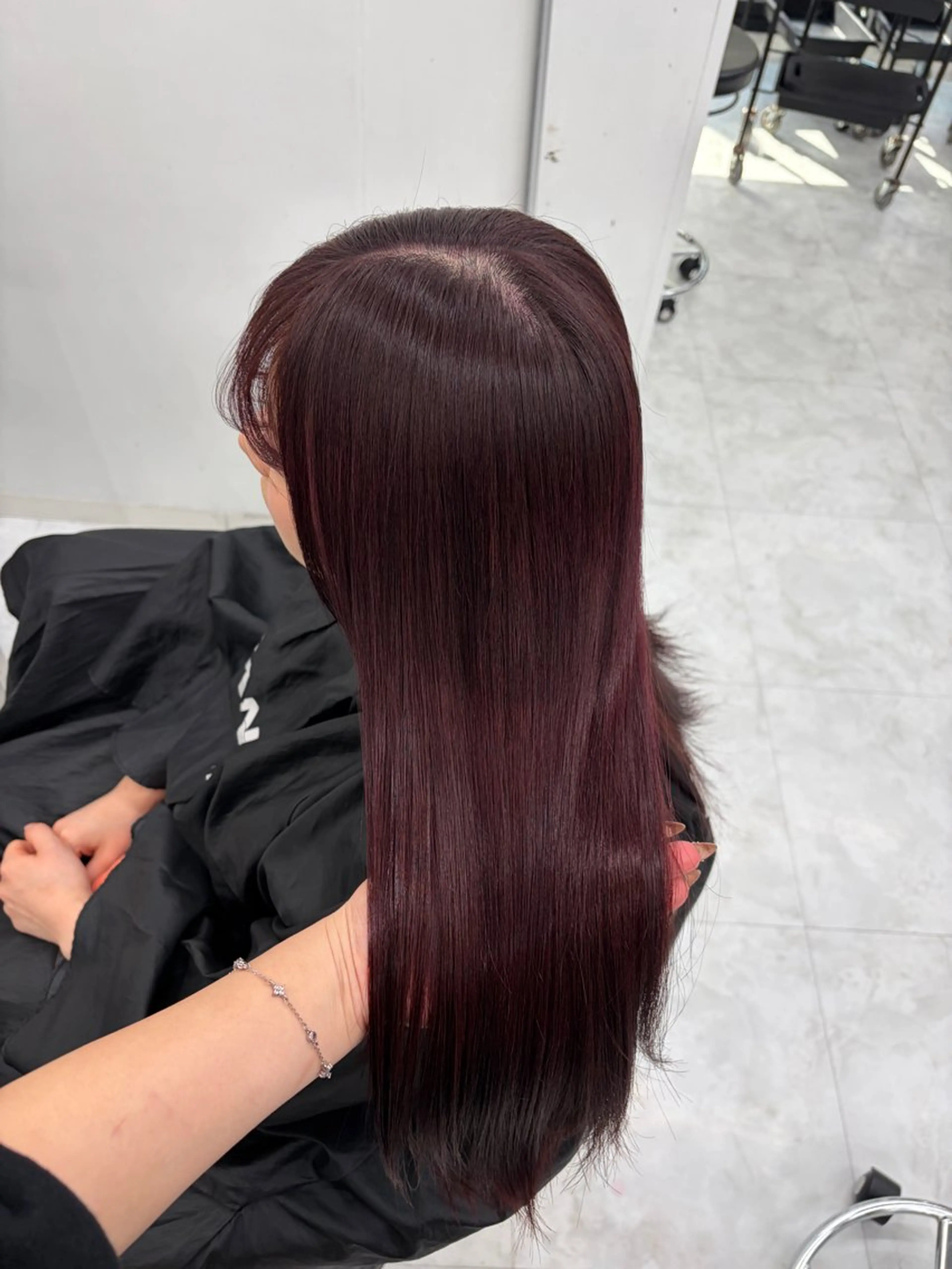 ロング カラー カット ヘアカラー トリートメント ヘアセット 透明感うる艶カラー 🤍MANAMIのヘアスタイル