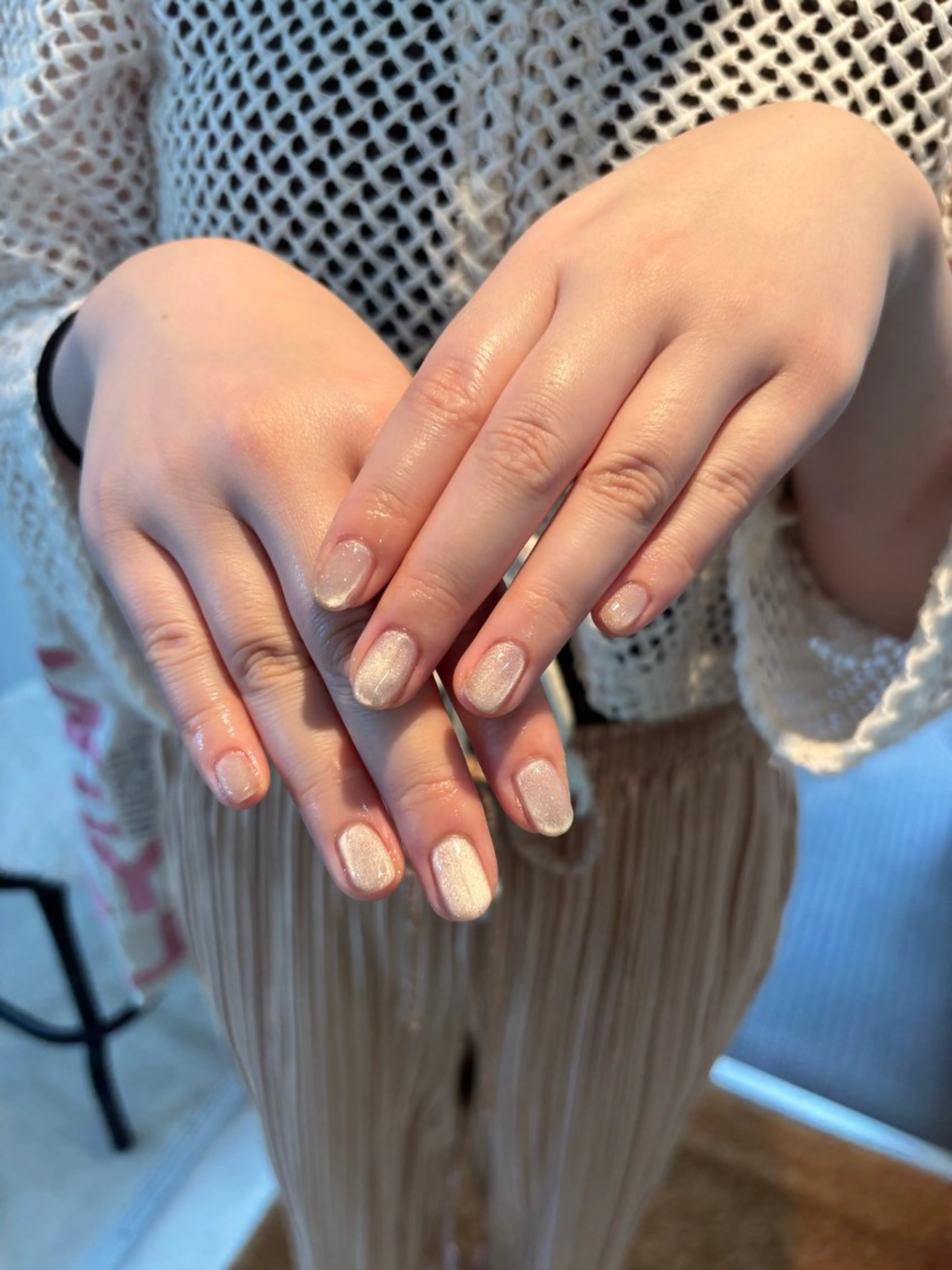 ネイル 氷ネイル・うるうるネイル マグネットネイル オフィスネイル free'snail N A Oのネイルデザイン