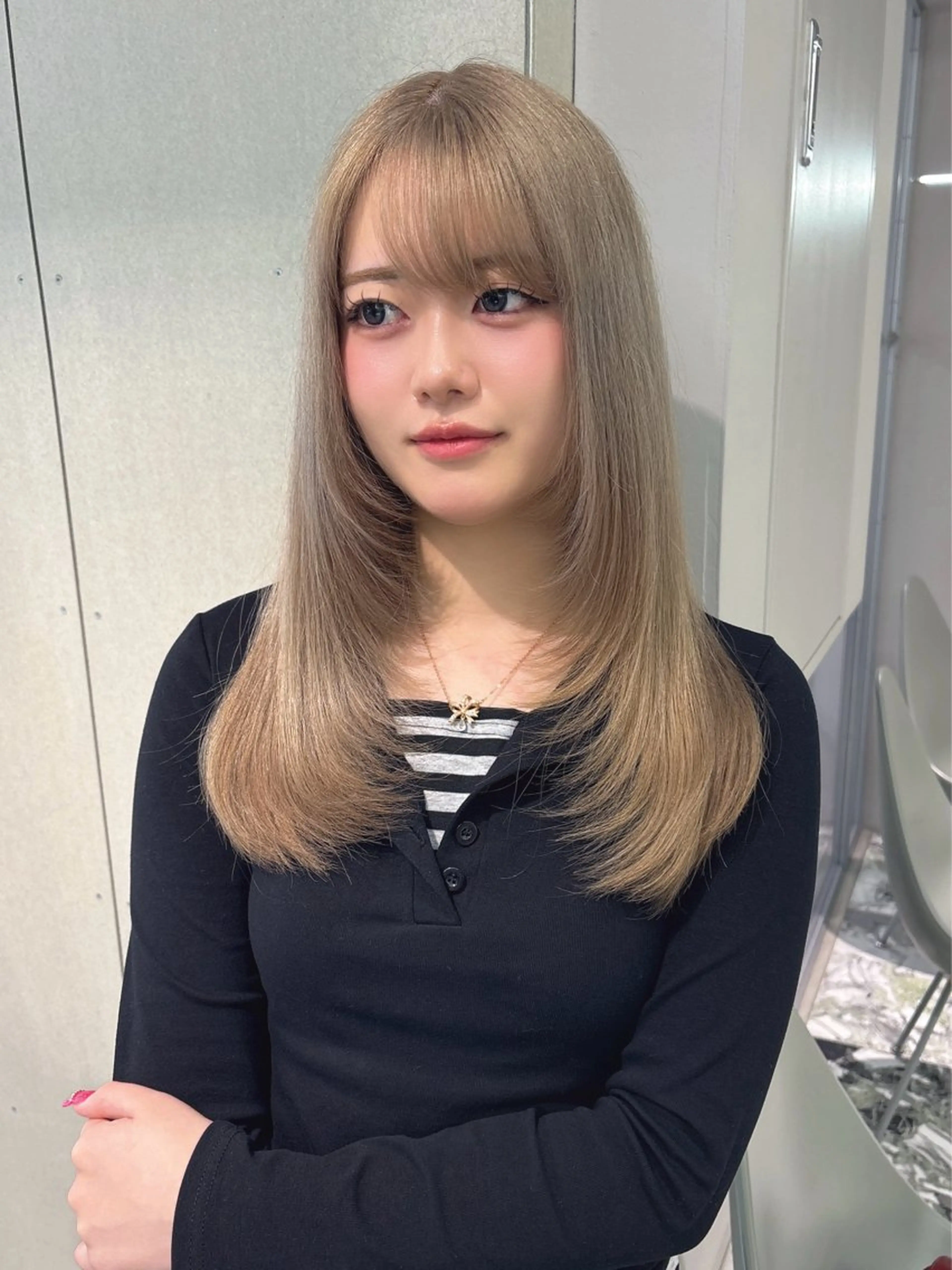 セミロング カラー ブリーチ カット ヘアカラー Haru/ブリーチ /ダブルカラーのヘアスタイル