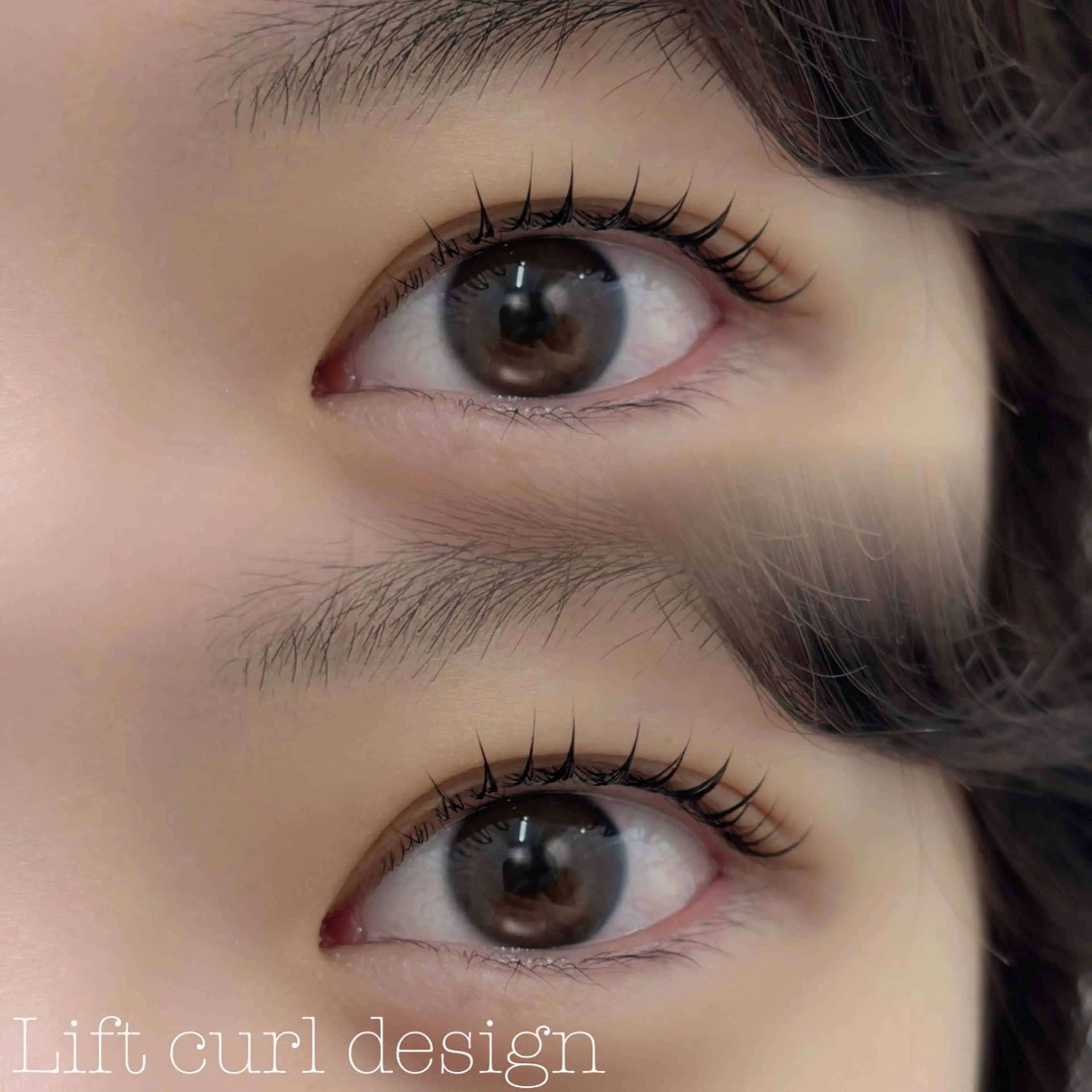 マツエク・マツパ Cカール ナチュラル 一重×まつ毛パーマ kirin💎LED ＆healthy🌸のマツエク・マツパデザイン
