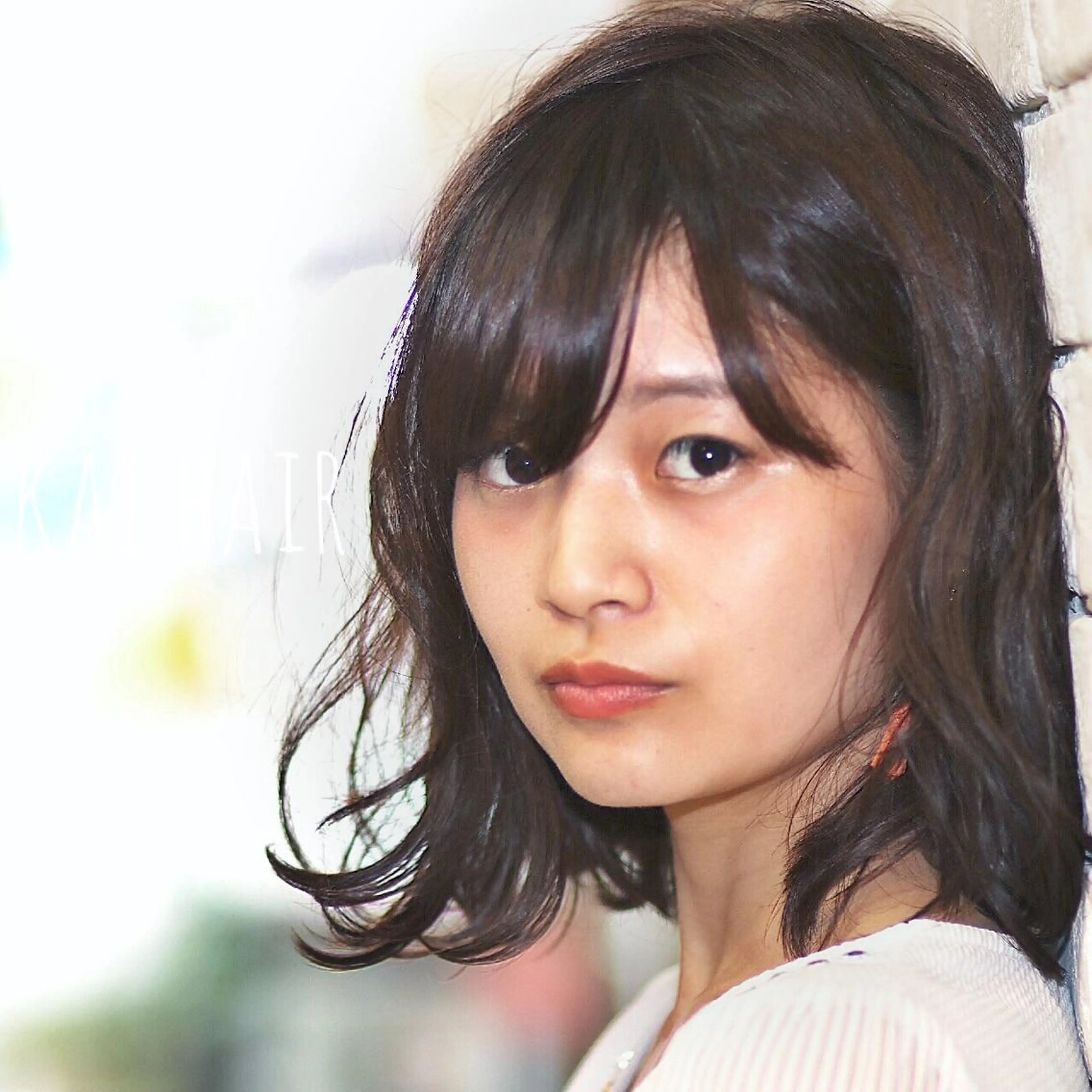 ミディアム カラー ベージュカラー ヘーゼル 坂東 秀幸のヘアスタイル