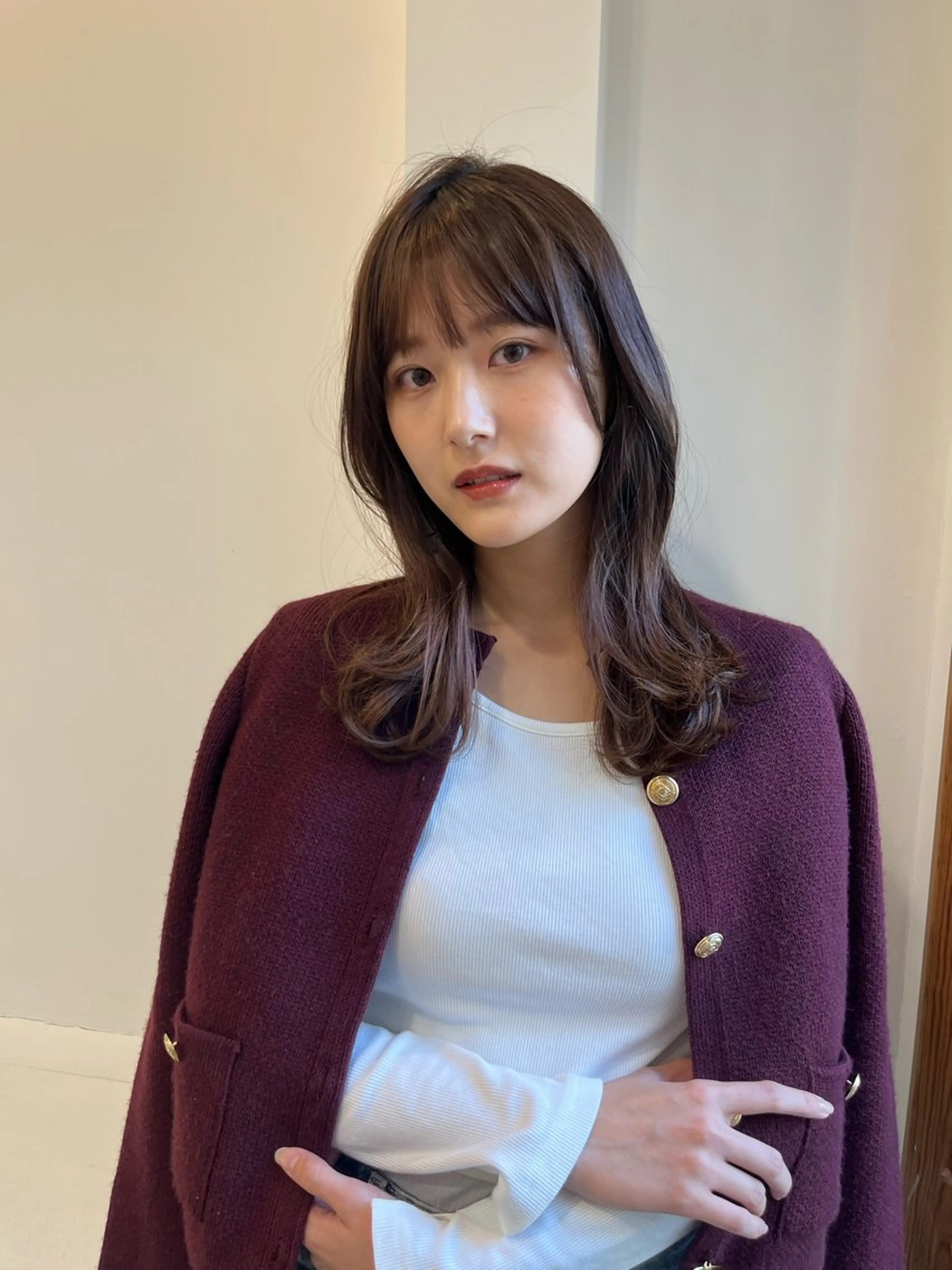 ロング トリートメント カット ヘアカラー トリートメント 無料カットモデル‪✨ ✂️Nanami🌷のヘアスタイル