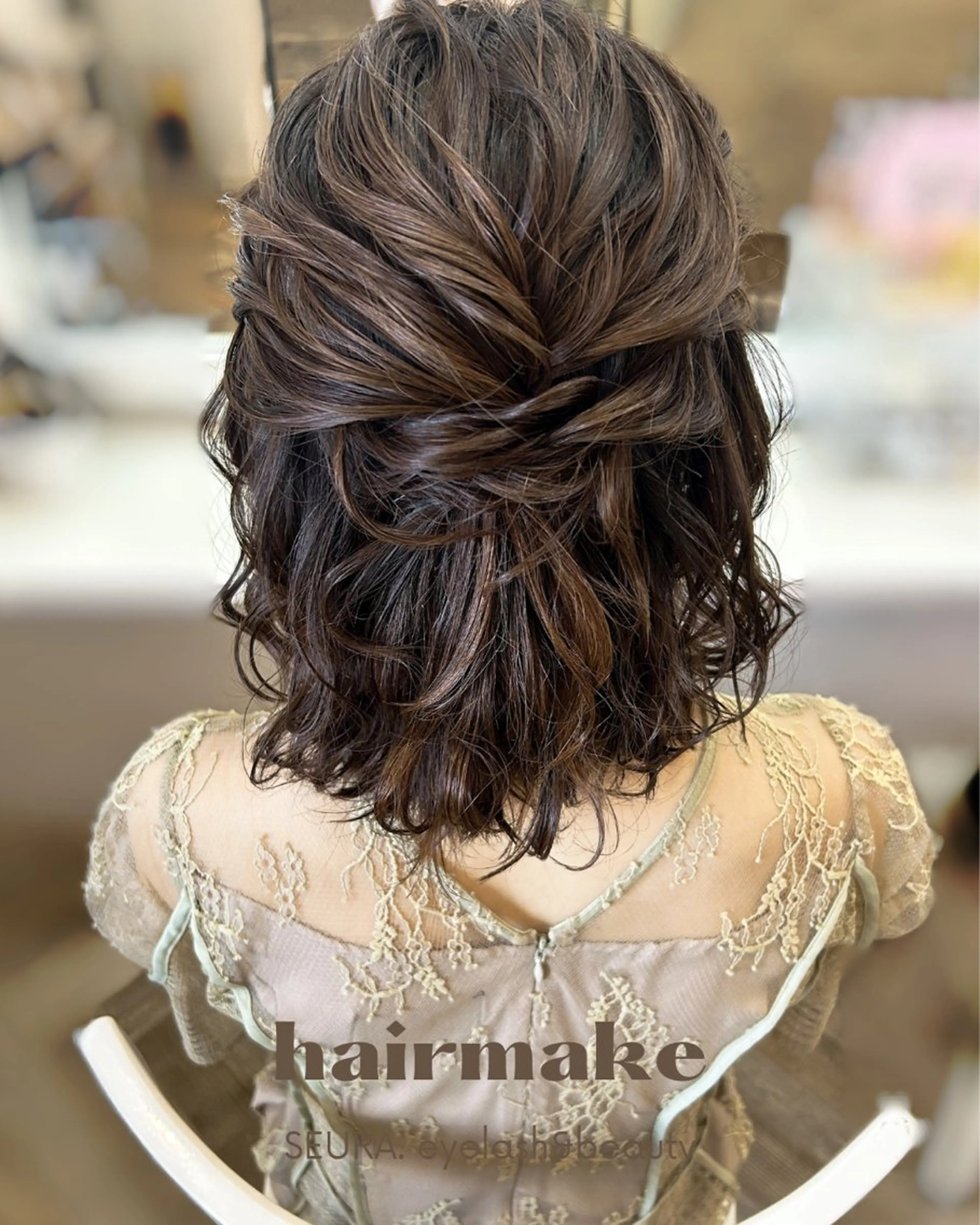 ヘアアレンジ ヘアセット SEURA. KISAのマツエク・マツパデザイン