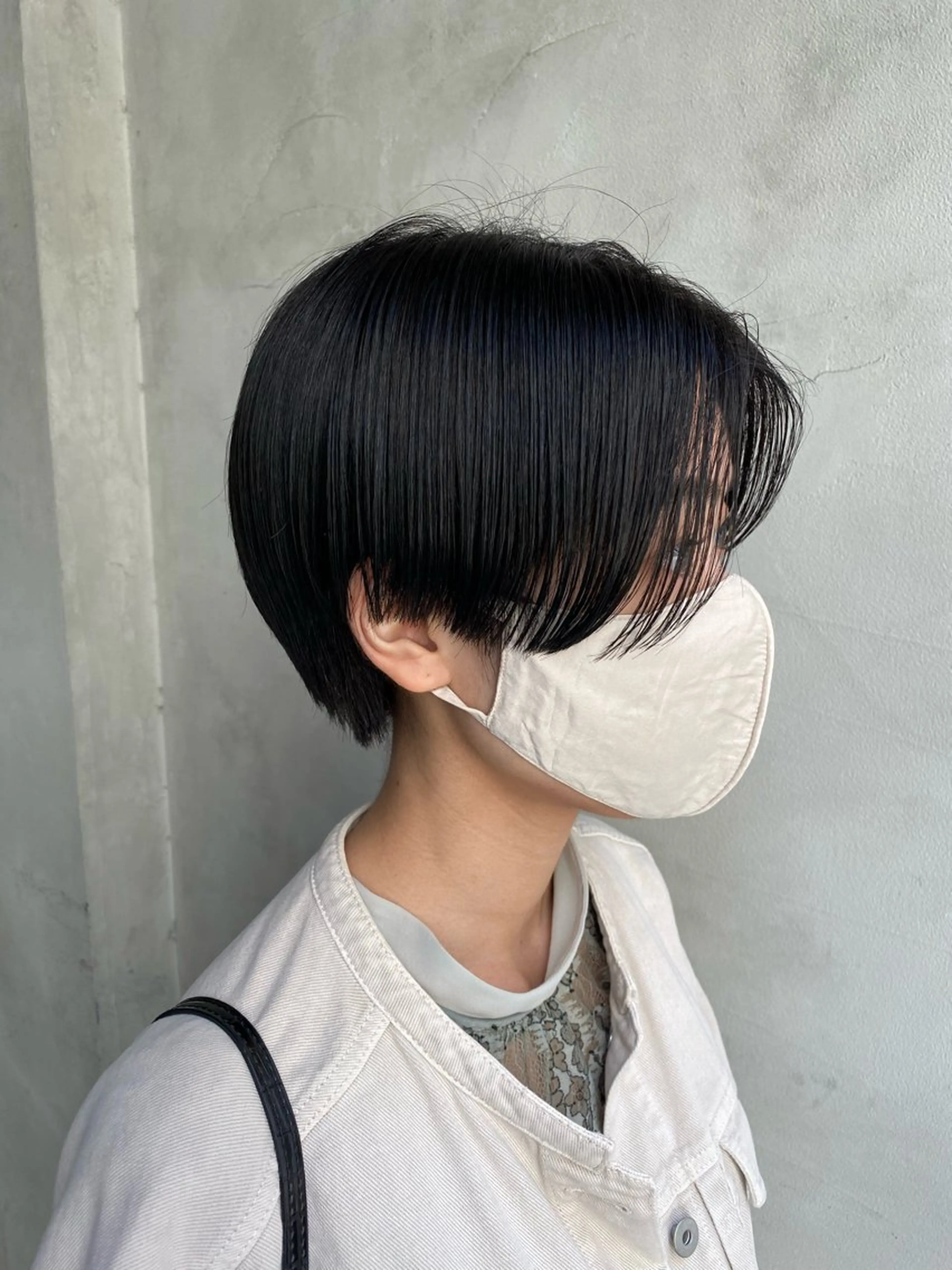 ショート ハンサムショート ショートヘア カット 縮毛矯正 Jewel Box東梅田所属・髪質改善サロン 梅田/ヨナミネのヘアスタイル