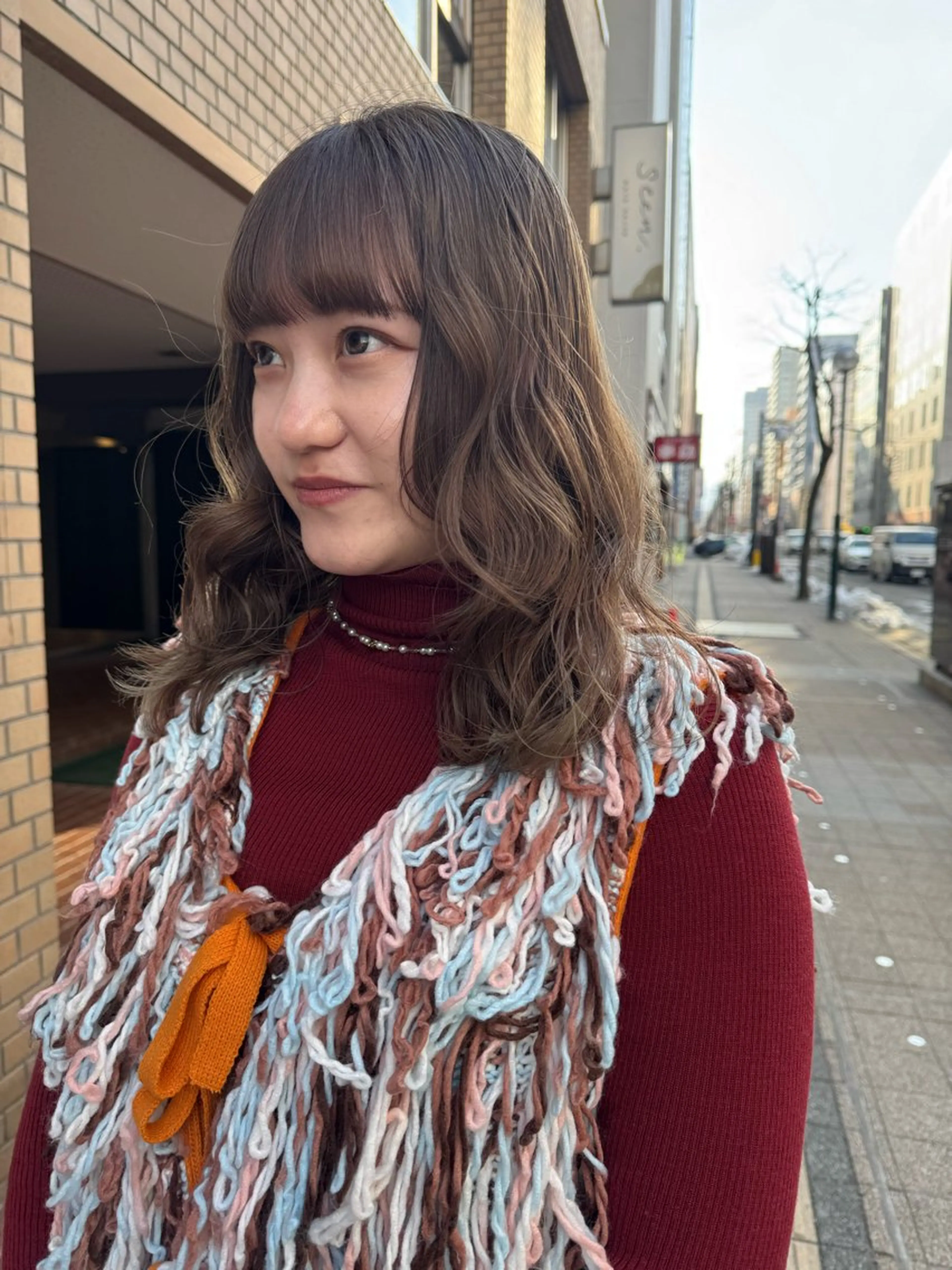 ミディアム カラー カット ヘアカラー 阿部  ことみ /パーマモデルのヘアスタイル