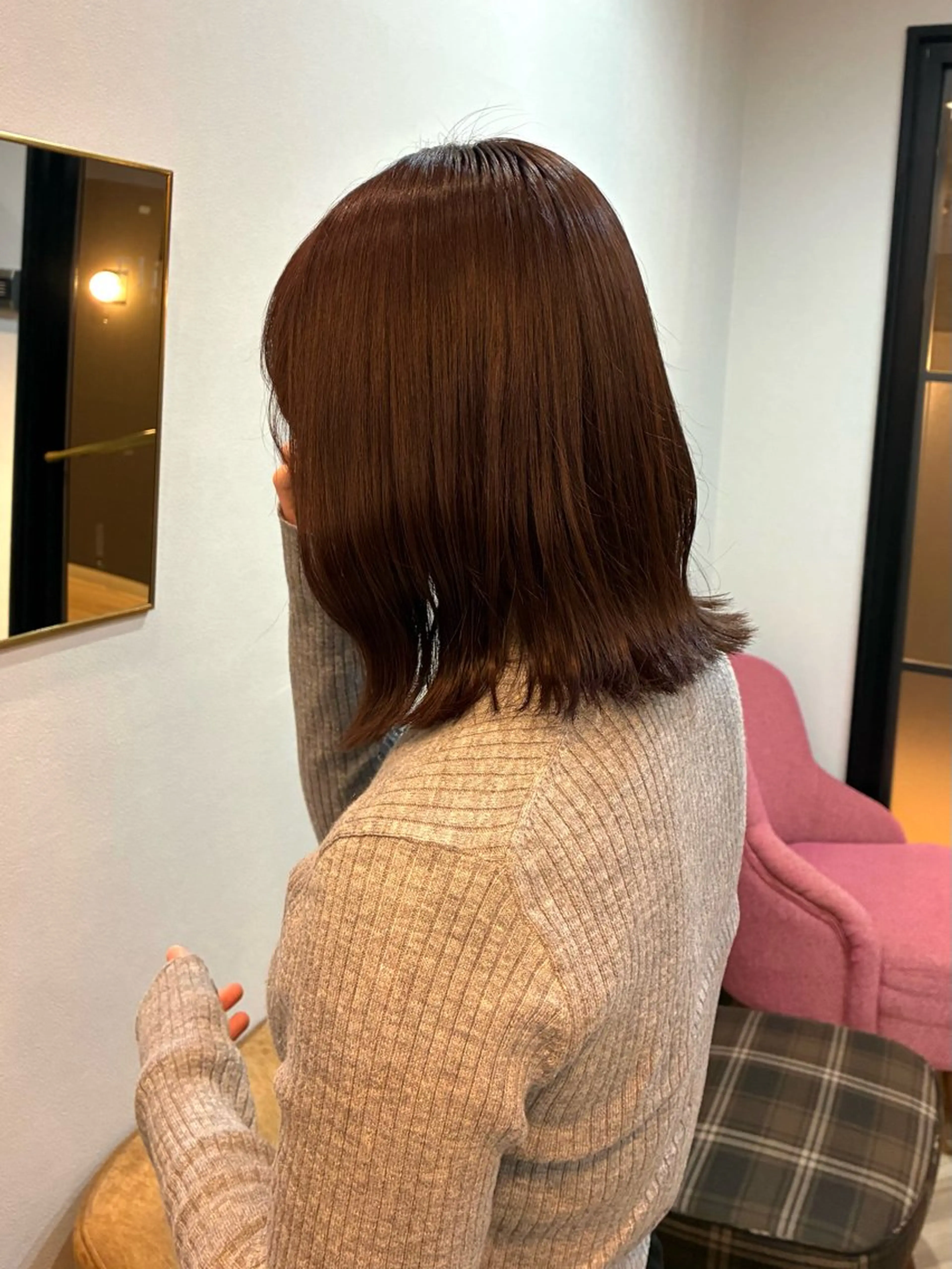 ミディアム カット ヘアカラー 柴田真衣 /ナチュラル/半個室のヘアスタイル