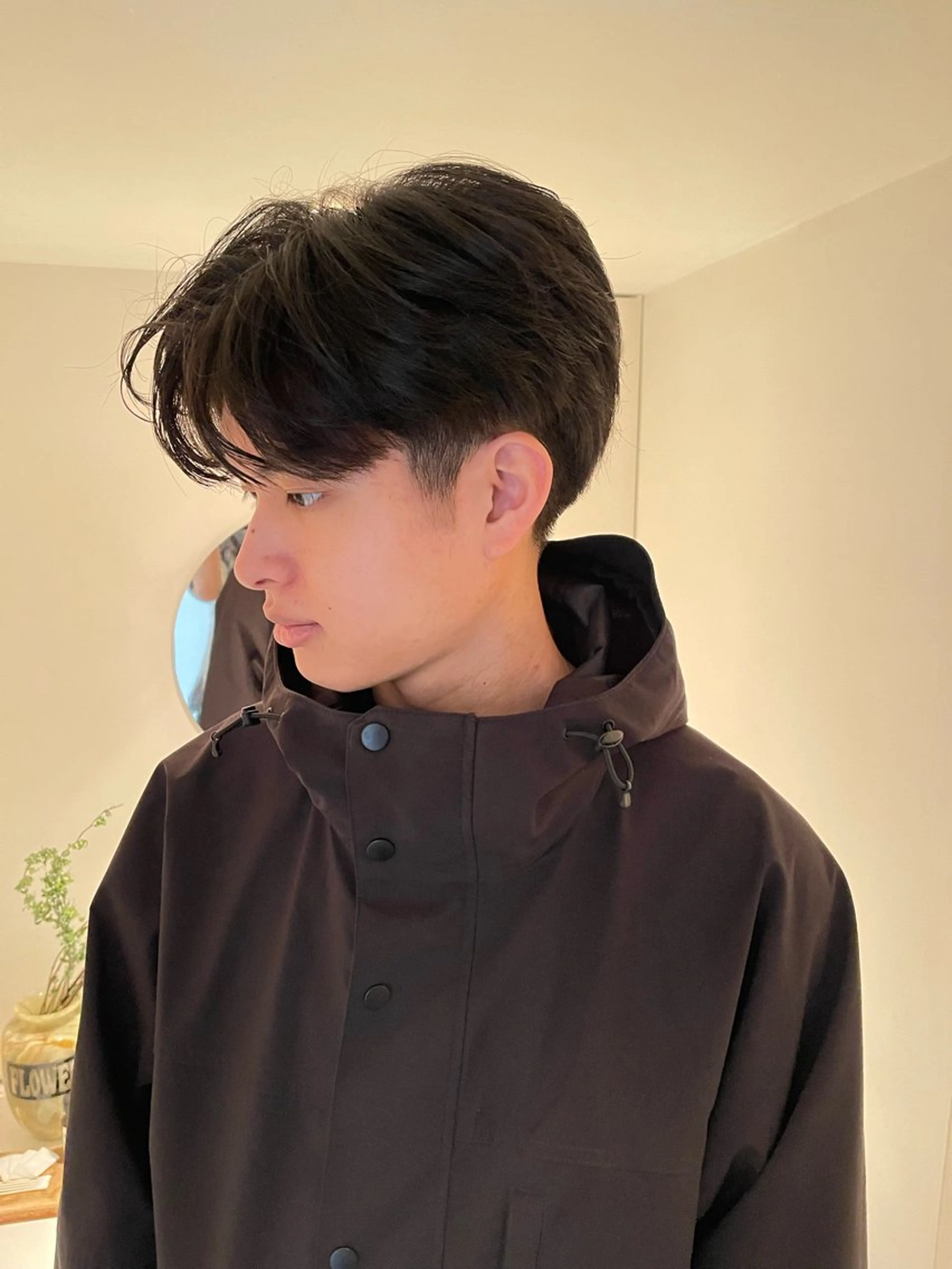 ショート パーマ メンズ メンズパーマ ボブ/レイヤー /河内温太のヘアスタイル