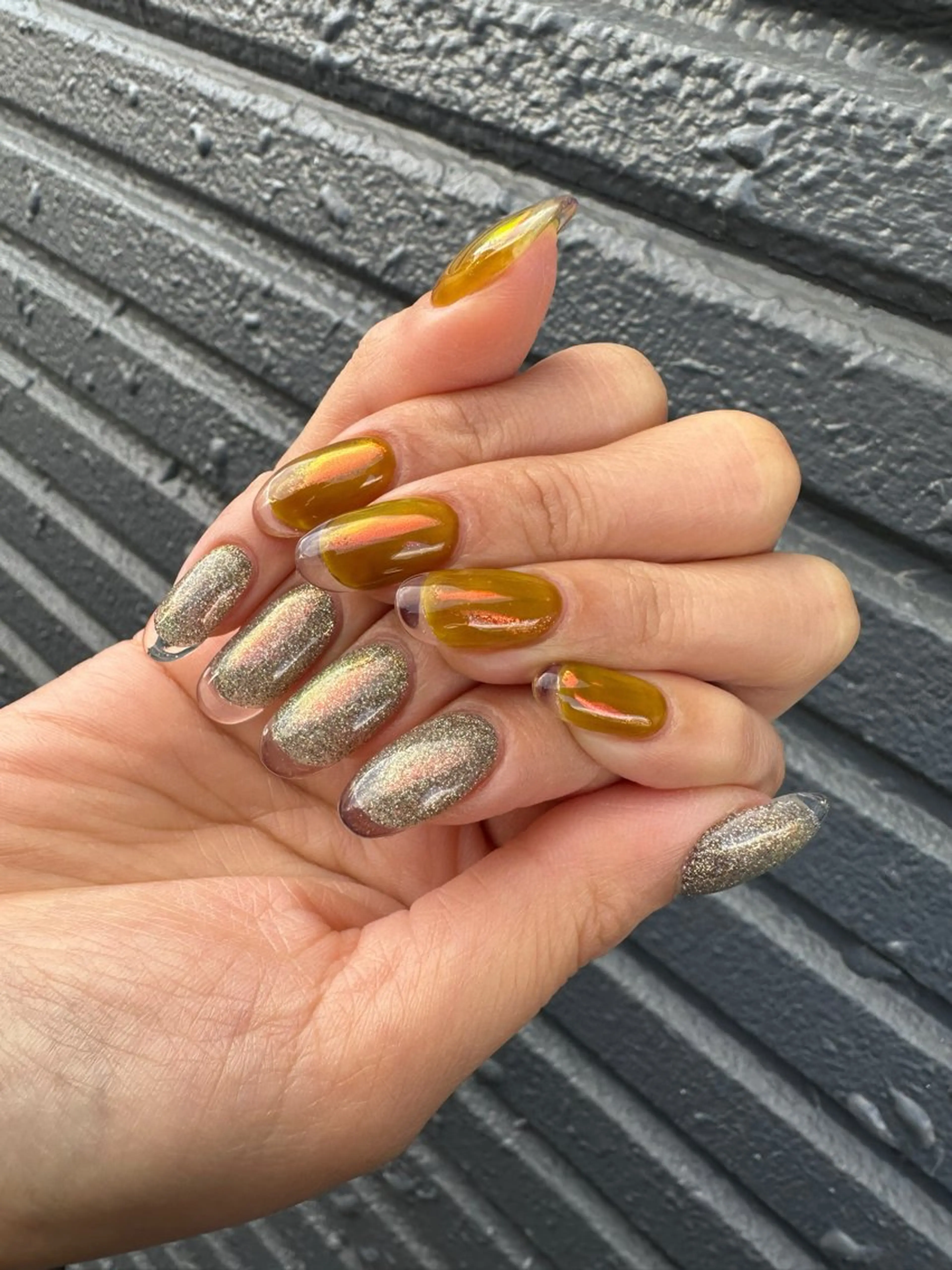 ネイル クリアネイル フラッシュネイル フレンチネイル ジェルネイル スカルプネイル num-fi Aiのネイルデザイン