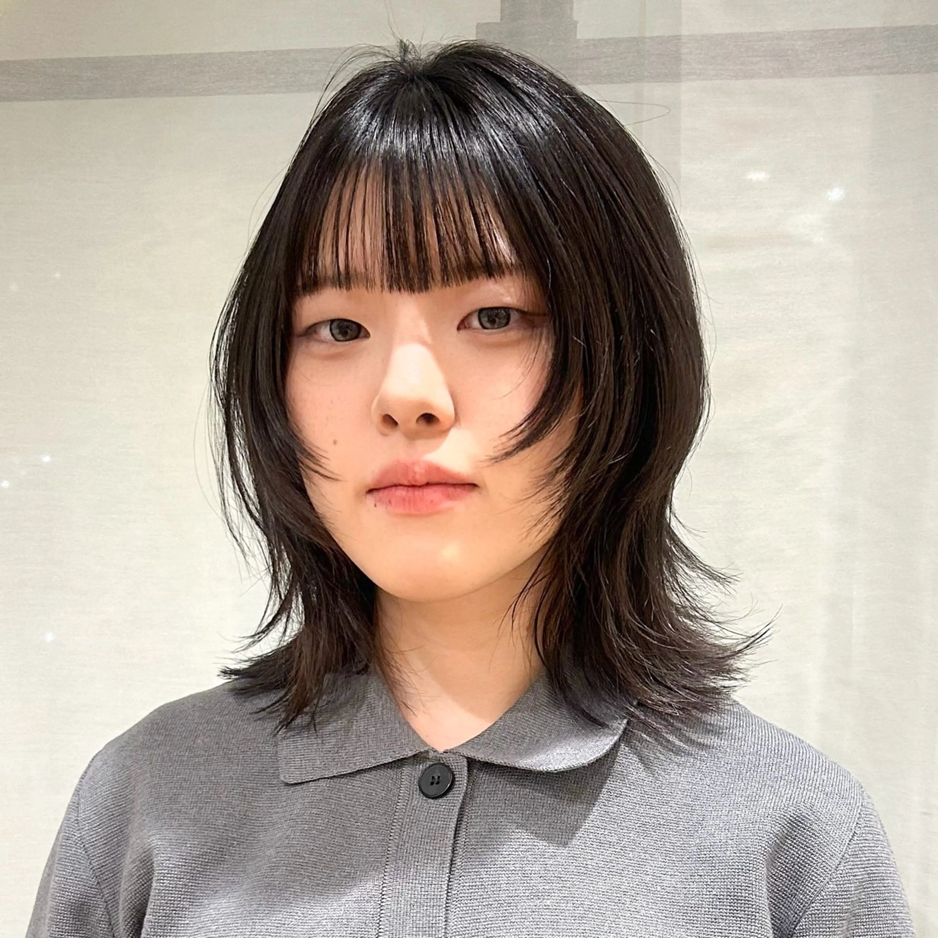 ミディアム レイヤーカット カット ボブレイヤー/ ブリーチ/miyuuのヘアスタイル