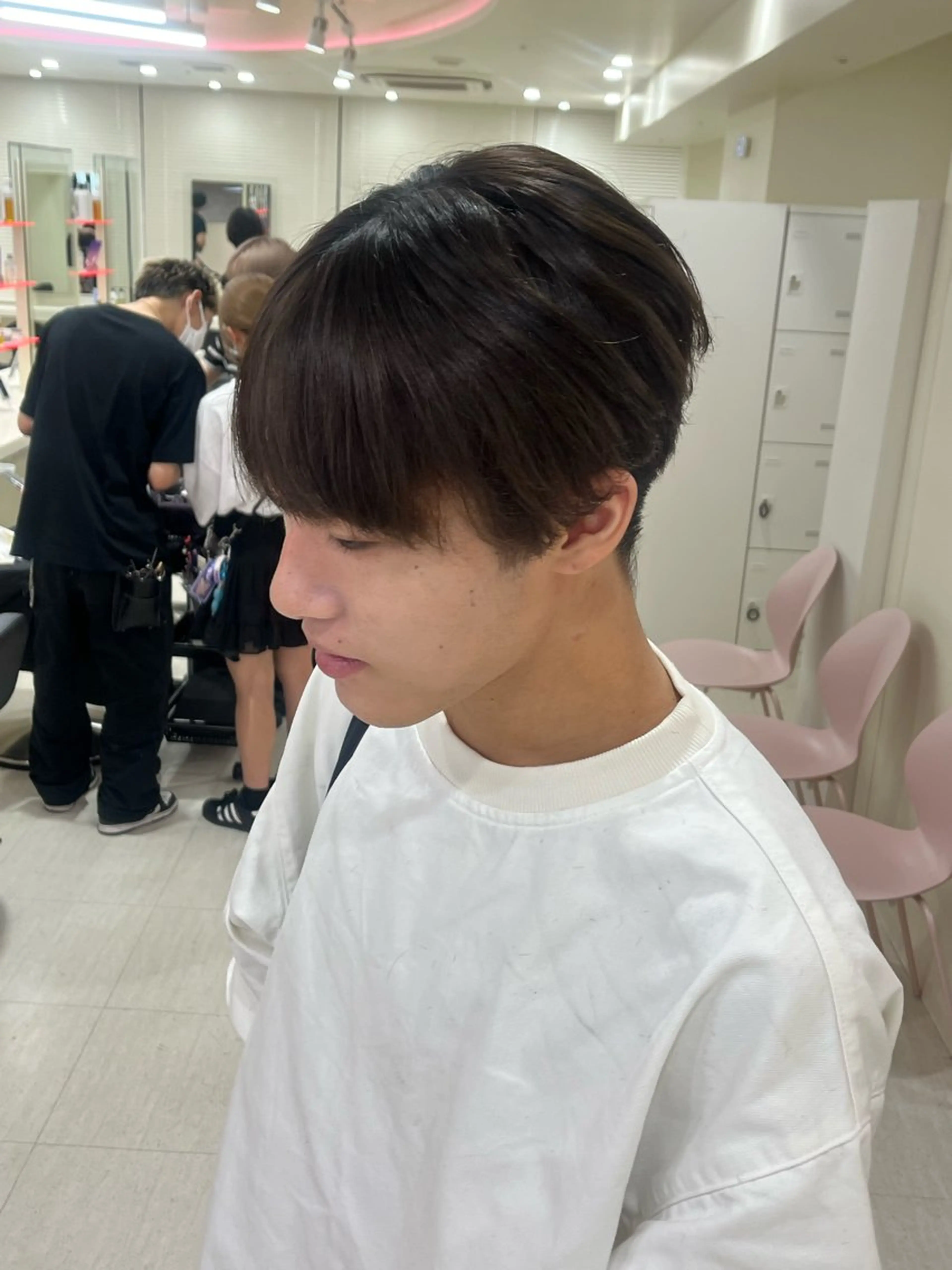 メンズ マッシュ シースルーマッシュ 大人上品ベージュ 🎀HARUNAのヘアスタイル