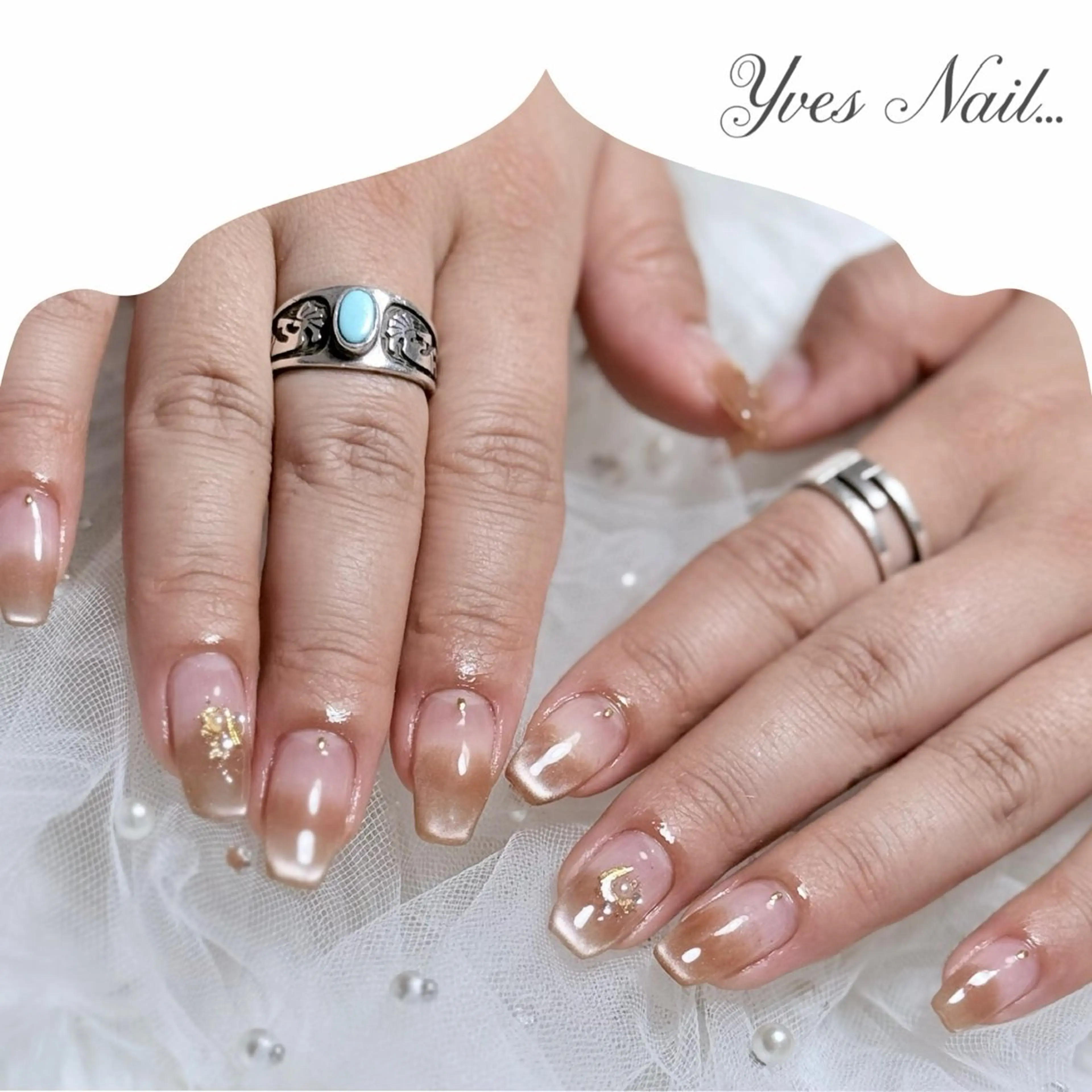 ネイル グラデーション マグネットネイル ハンドネイル kanno yのネイルデザイン