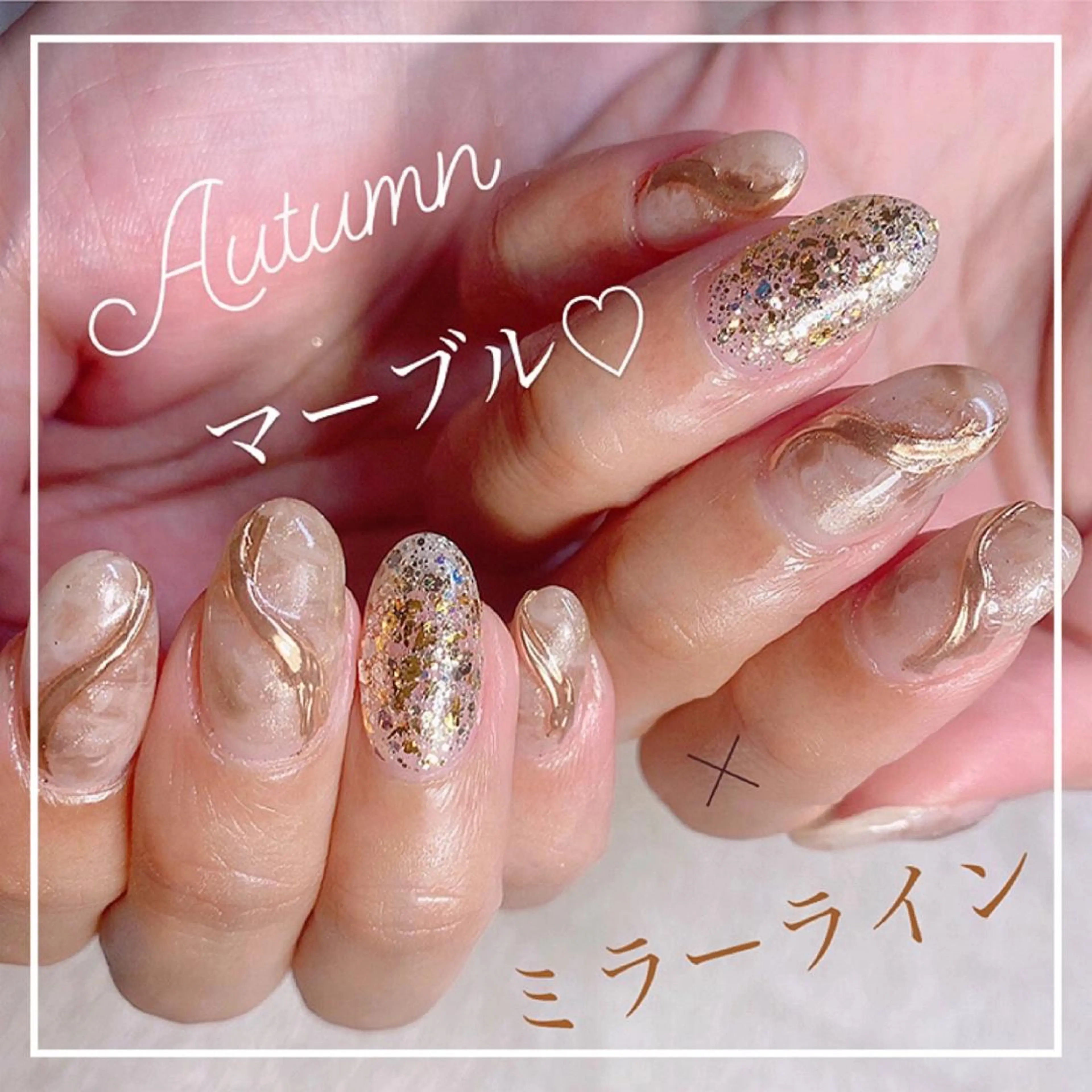 ネイル ミラーネイル ニュアンスネイル RiLion💗 Risa🦋💜のネイルデザイン