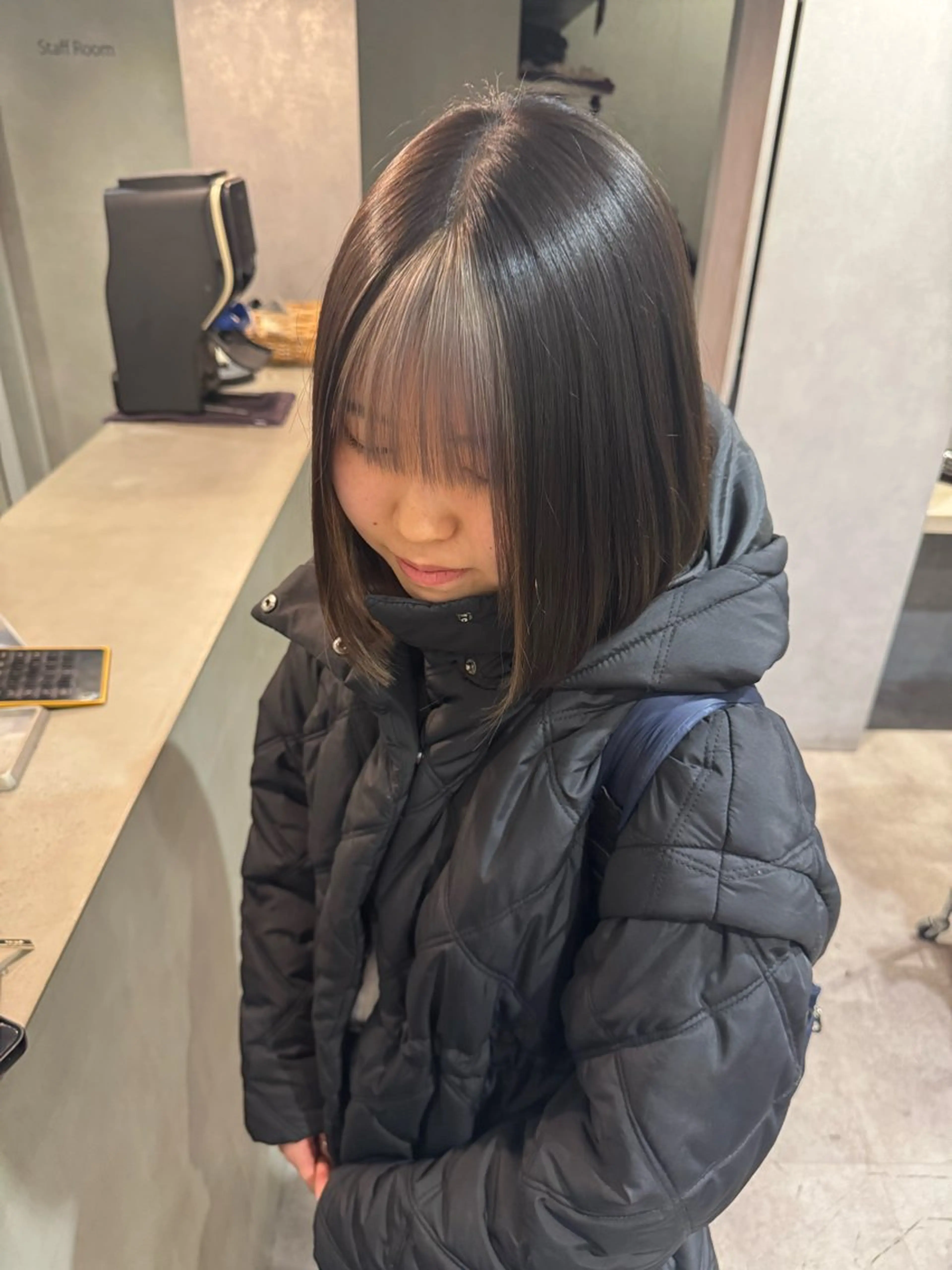 ショート カラー 佐藤史哉＊ 韓国レイヤー赤み除去のヘアスタイル