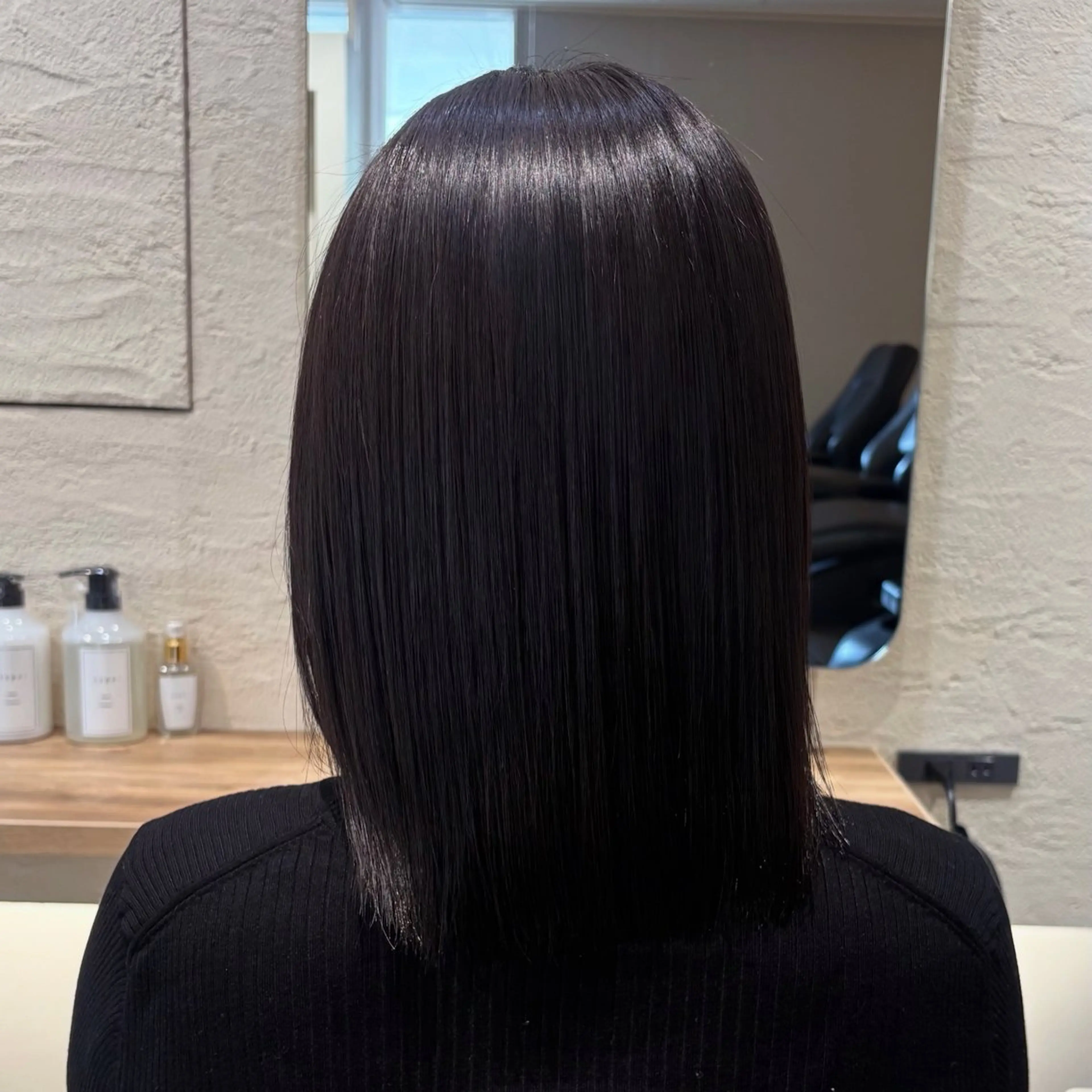 ミディアム ケアカラー 髪質改善 トリートメント ヘアカラー トリートメント sawa /髪質改善 /ケアカラーのヘアスタイル