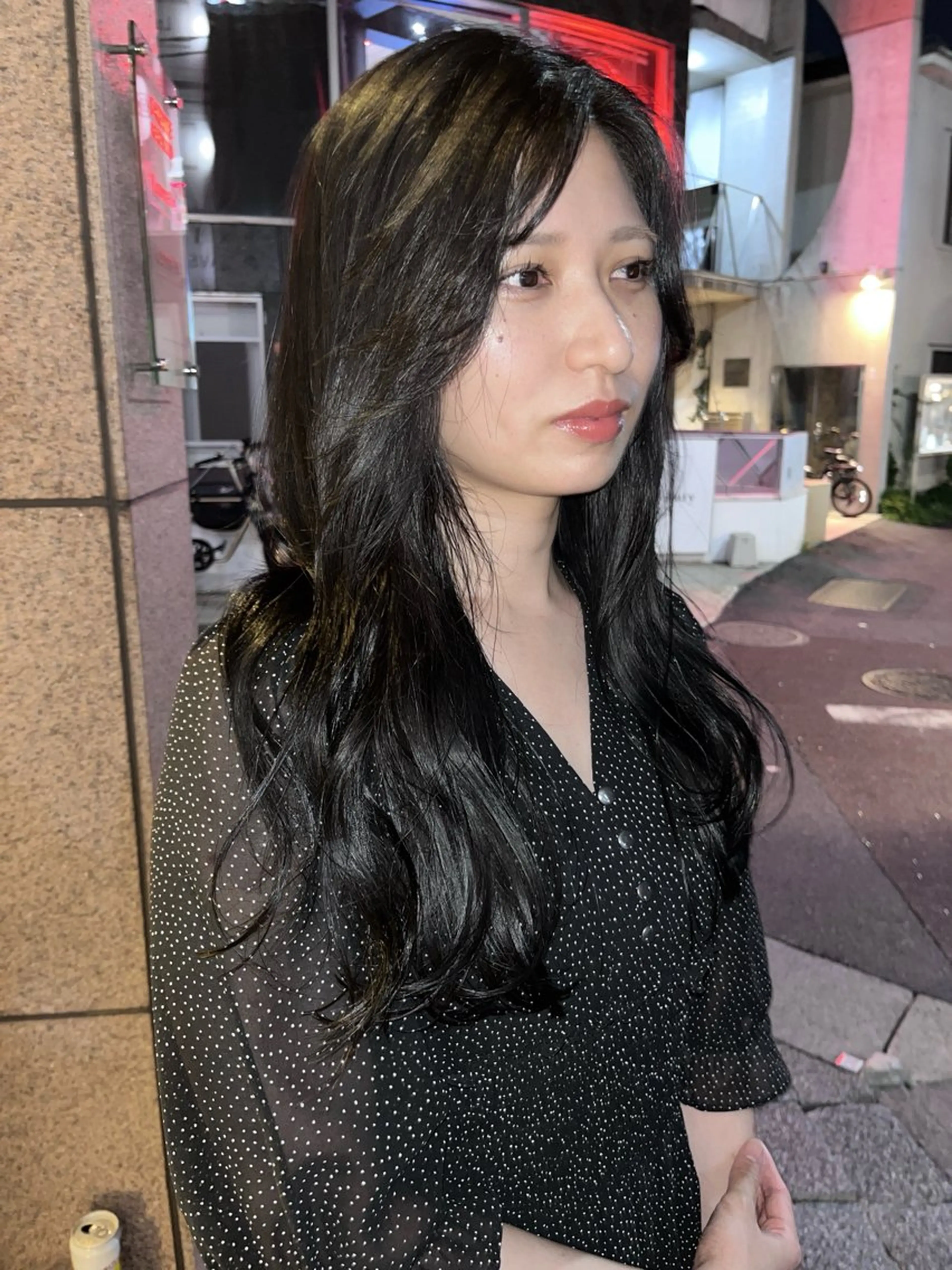 ロング カラー 透明感カラー カット ヘアカラー トリートメント 赤み消しカラー/ ナチュラル/トモキのヘアスタイル