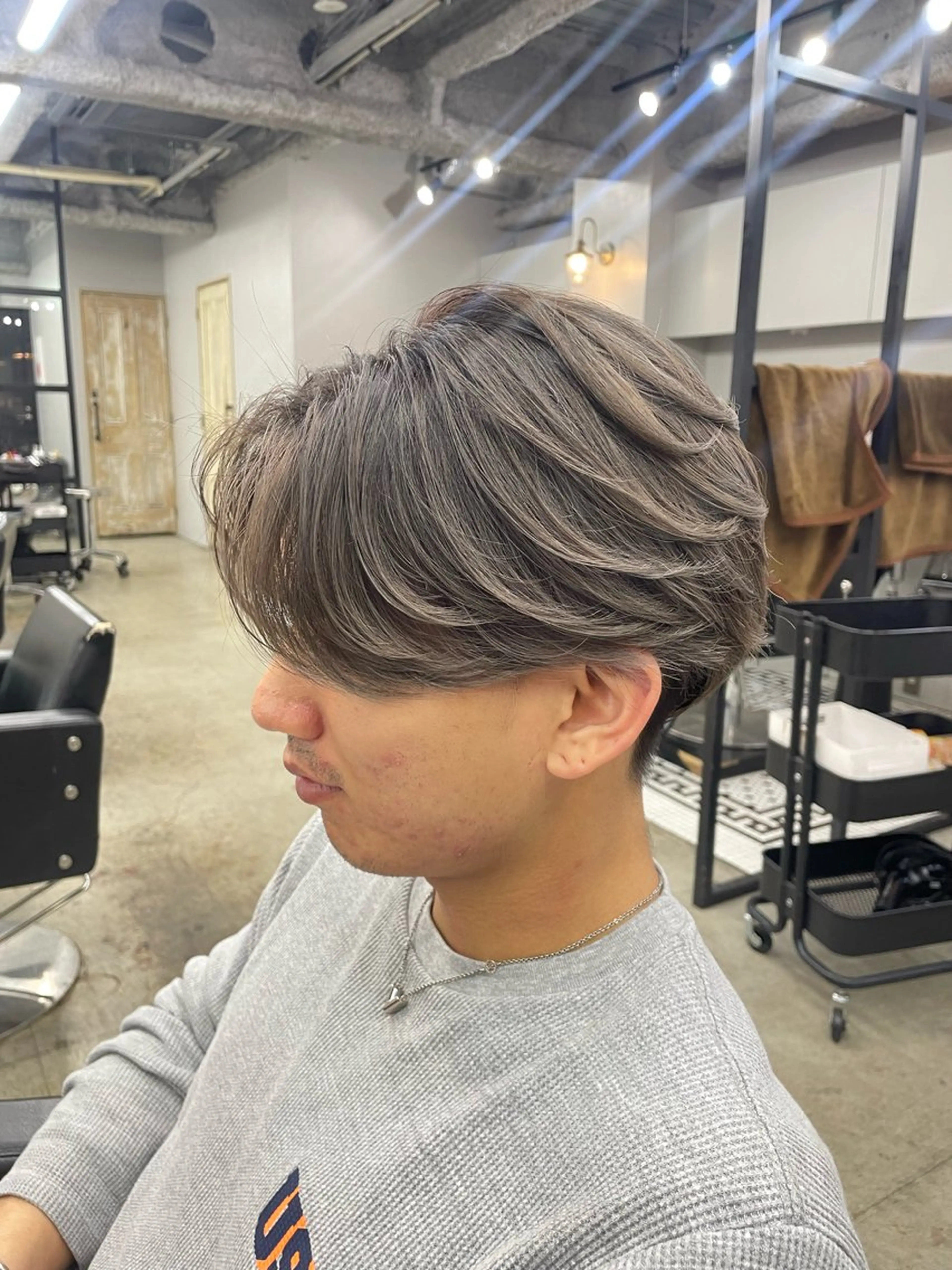 ショート カラー ヘアカラー トリートメント ヘアセット 新宿/韓国ヘア/ 髪質改善ストレートのヘアスタイル