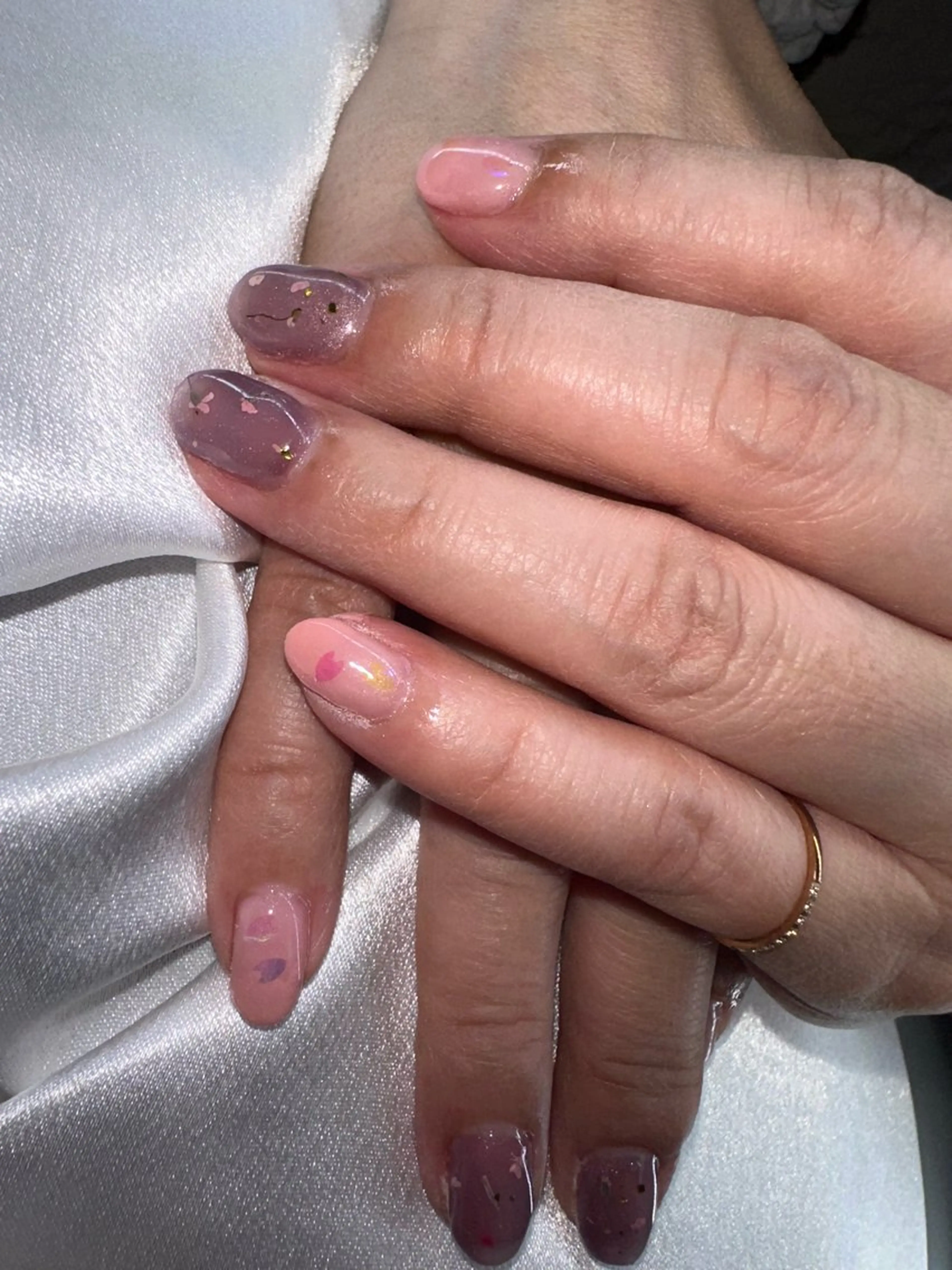 ショート ハンドネイル YOKOSUKA🌊 NAIL🌿🫧💛のネイルデザイン