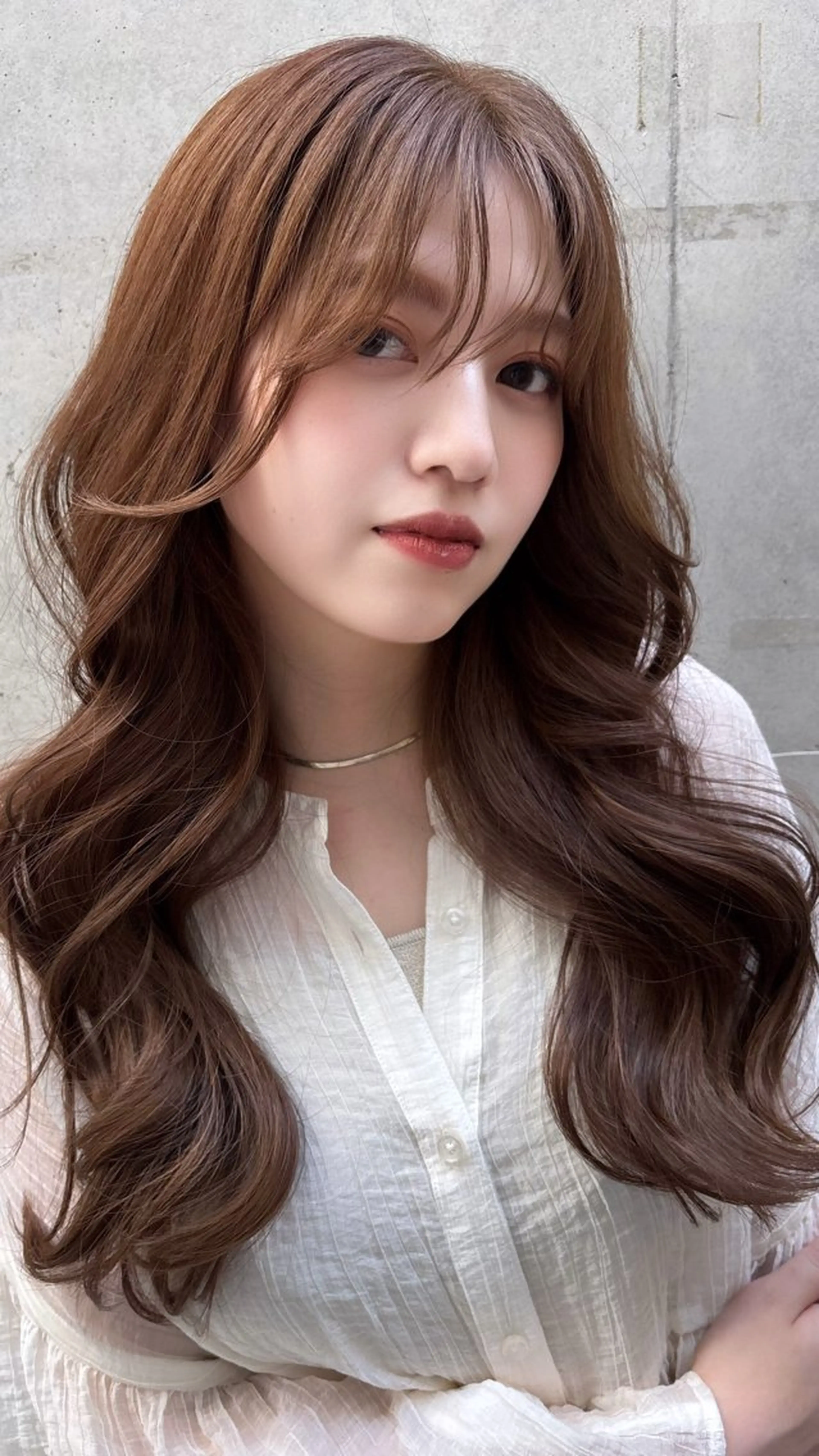 ロング カラー 韓国風ヘア レイヤーカット カット ヘアカラー トリートメント peige 斉藤✨大人ヘアー✨のヘアスタイル