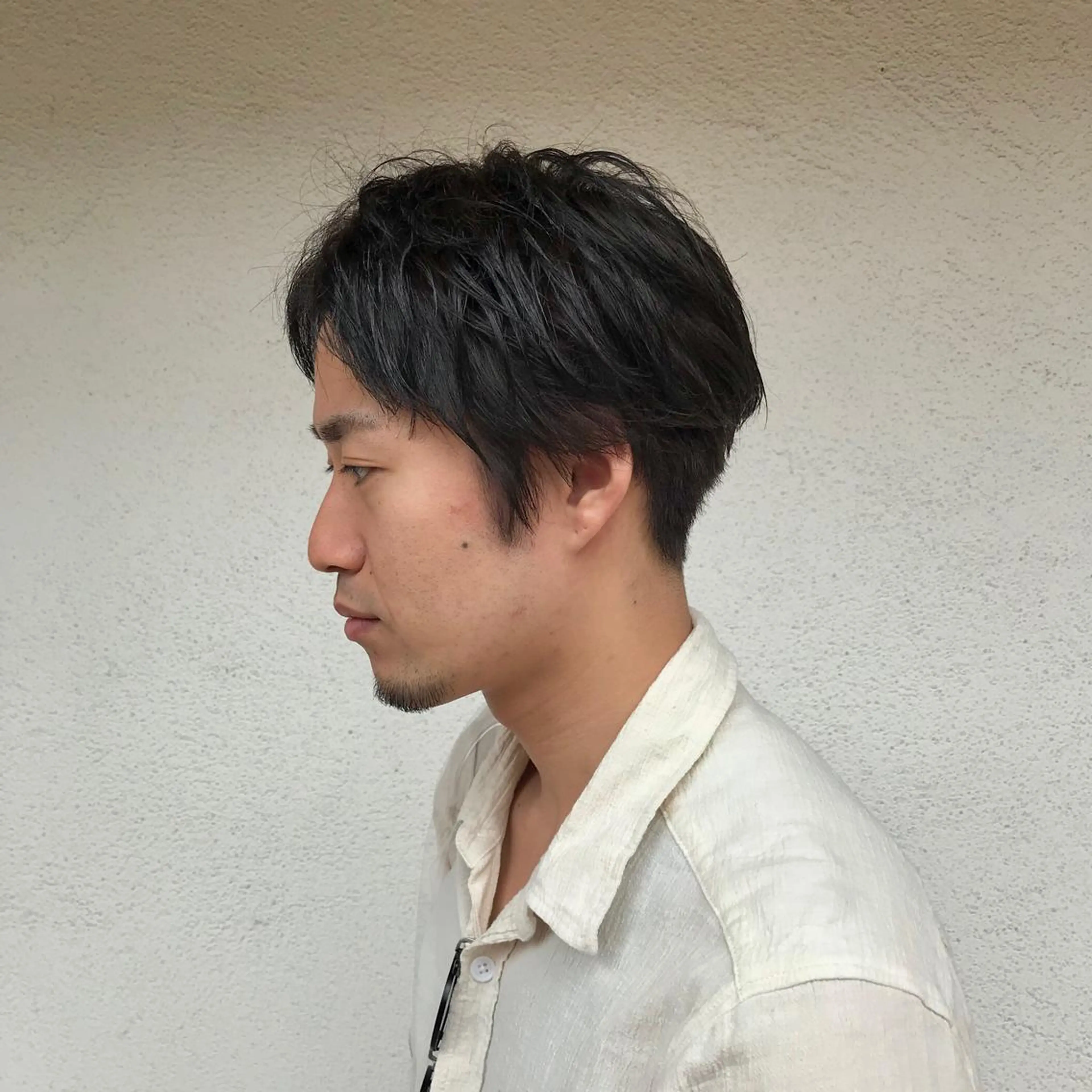 ショート カラー パーマ メンズ ニュアンスパーマ/ レイヤー/茶屋町のヘアスタイル