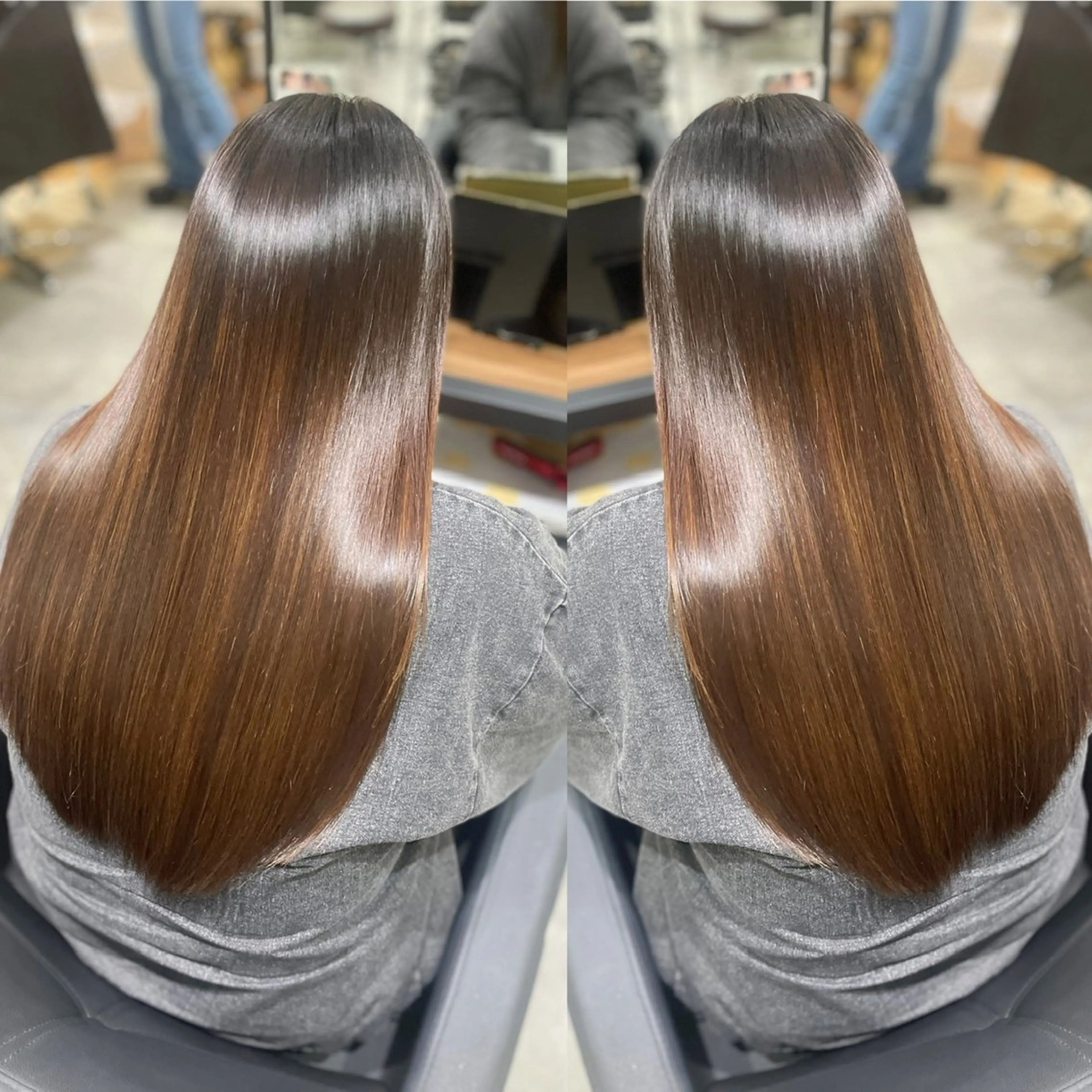 ロング 縮毛矯正 カット 縮毛矯正 トリートメント 杉野🫧美髪🫧 Zina博多店長のヘアスタイル