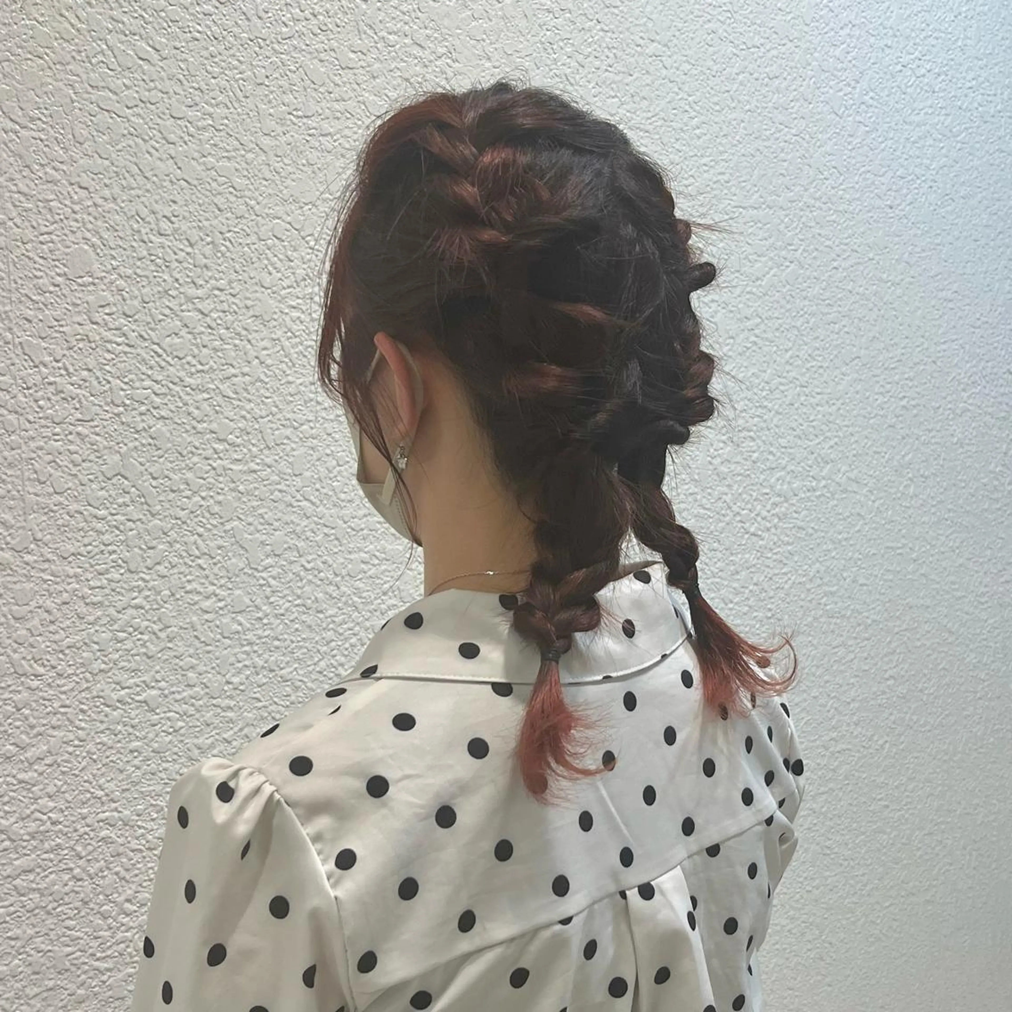 ミディアム ヘアアレンジ 三つ編み 🎀 Saera 🎀のヘアスタイル