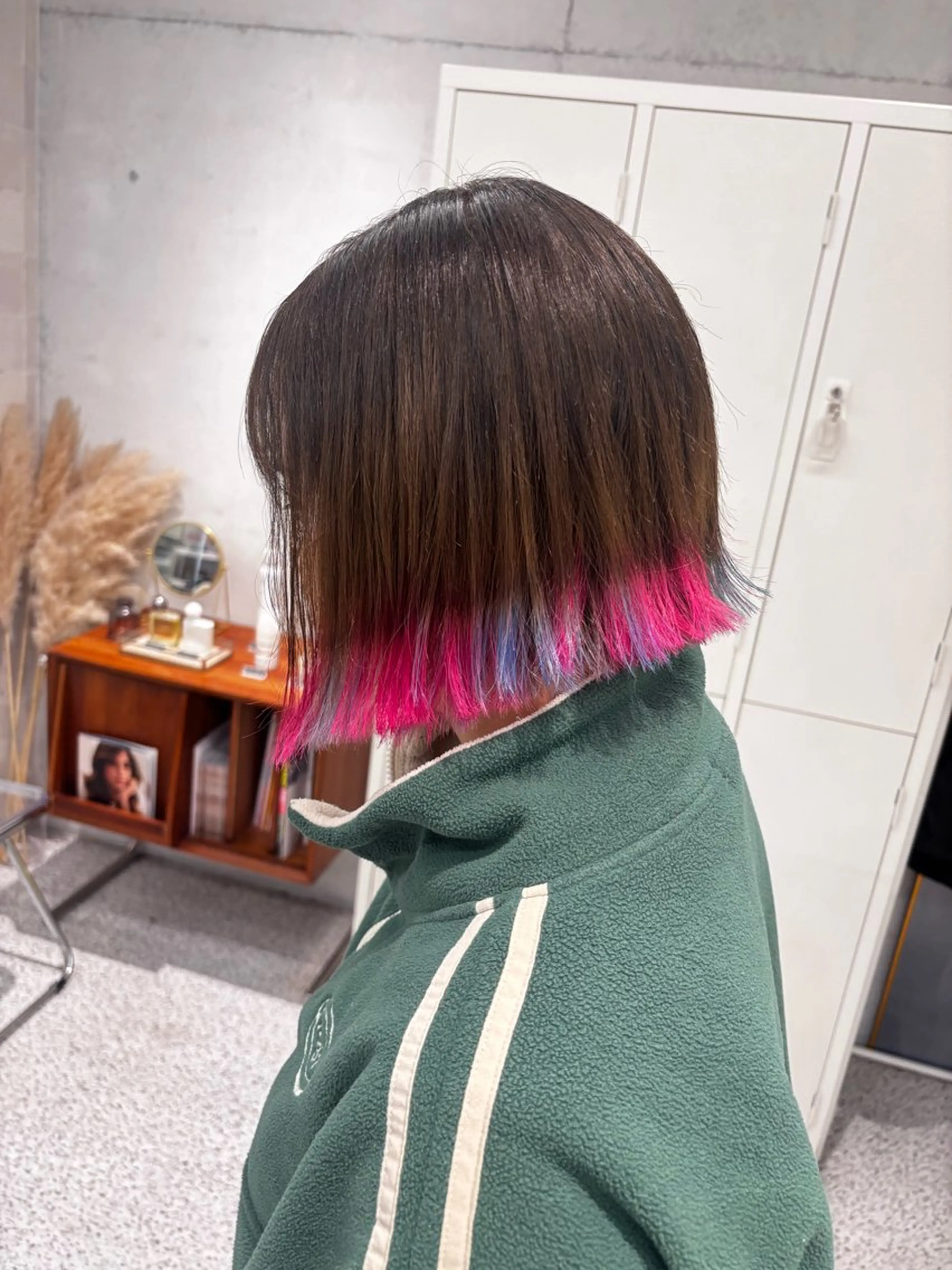 ショート ヘアカラー トリートメント 韓国レイヤー/ヘア カラー🎀ayamiのヘアスタイル
