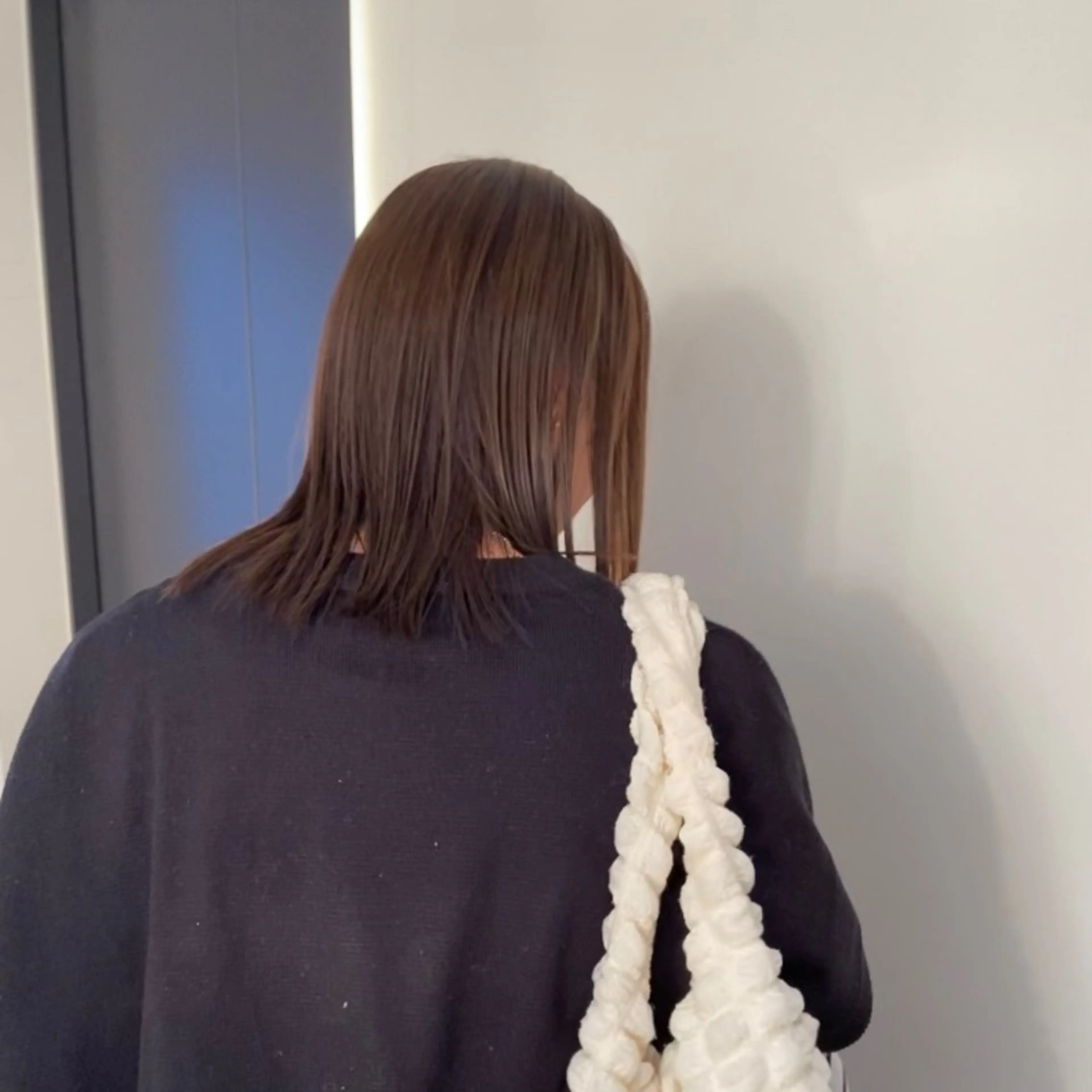 ミディアム カラー ベージュカラー 石川 瑠琉のヘアスタイル