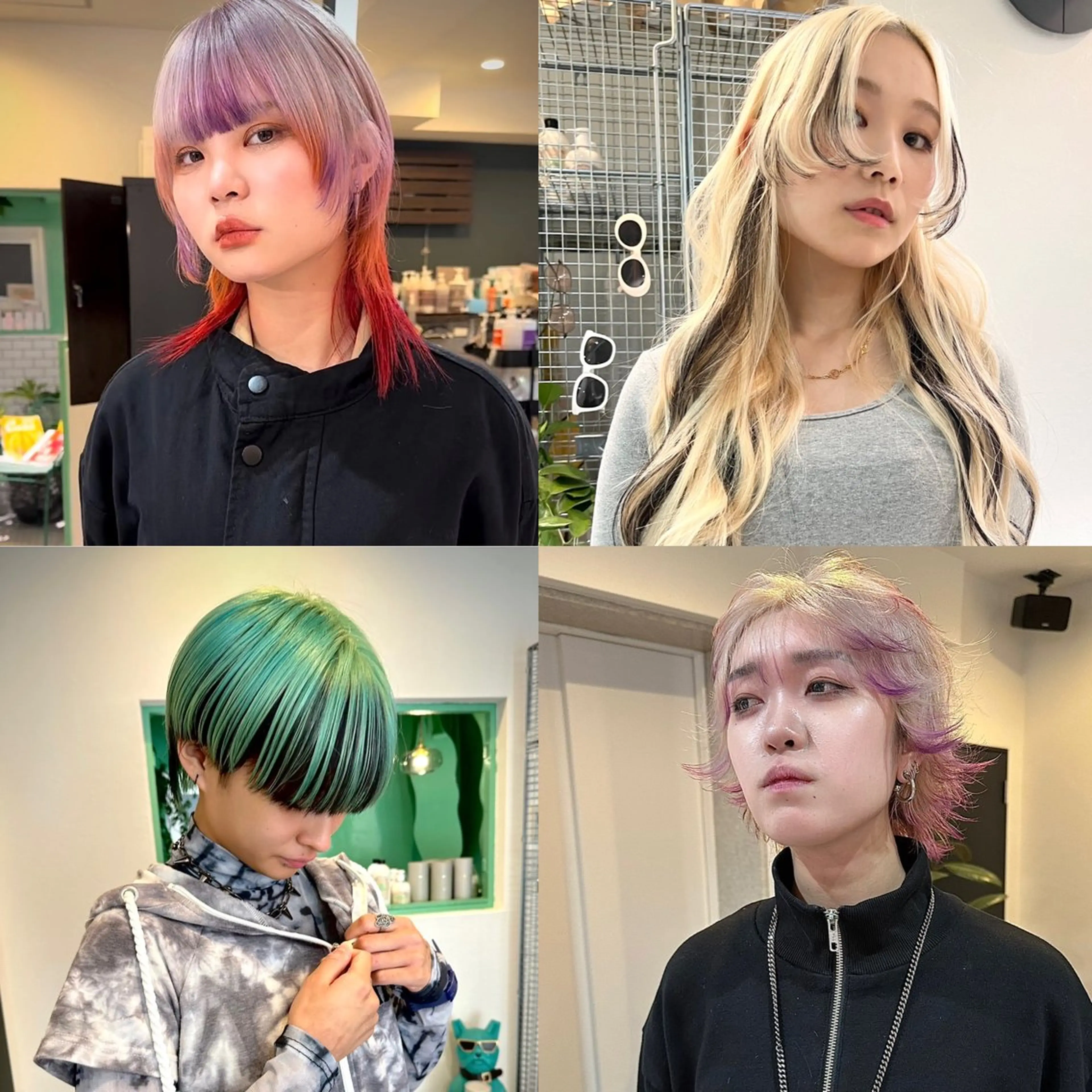 セミロング カット ヘアカラー トリートメント 難波/心斎橋/ボブ/ 髪質改善/ハイトーンのヘアスタイル