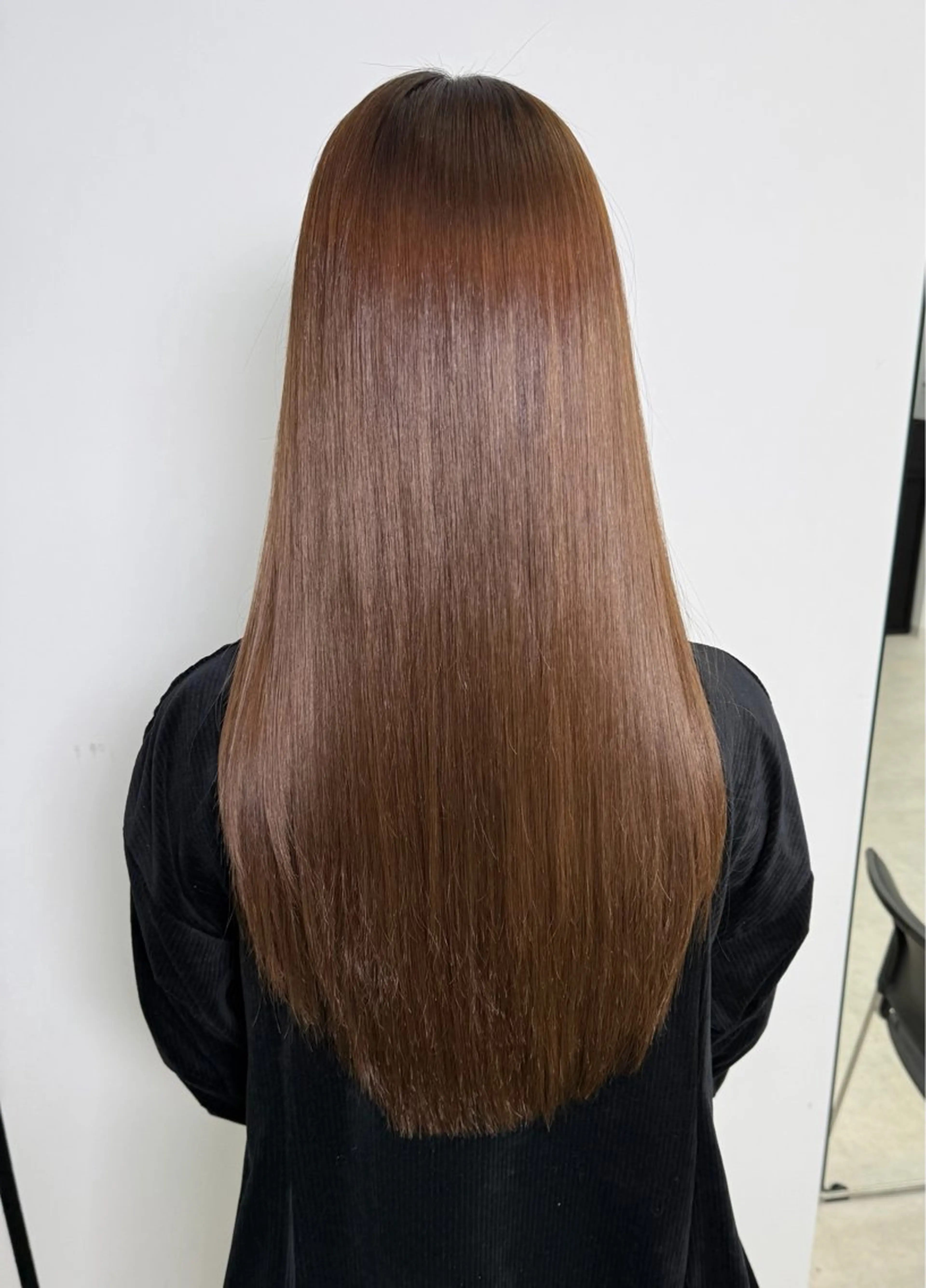 ミディアム 縮毛矯正 こころ/sand/透 明感カラー/縮毛矯正のヘアスタイル