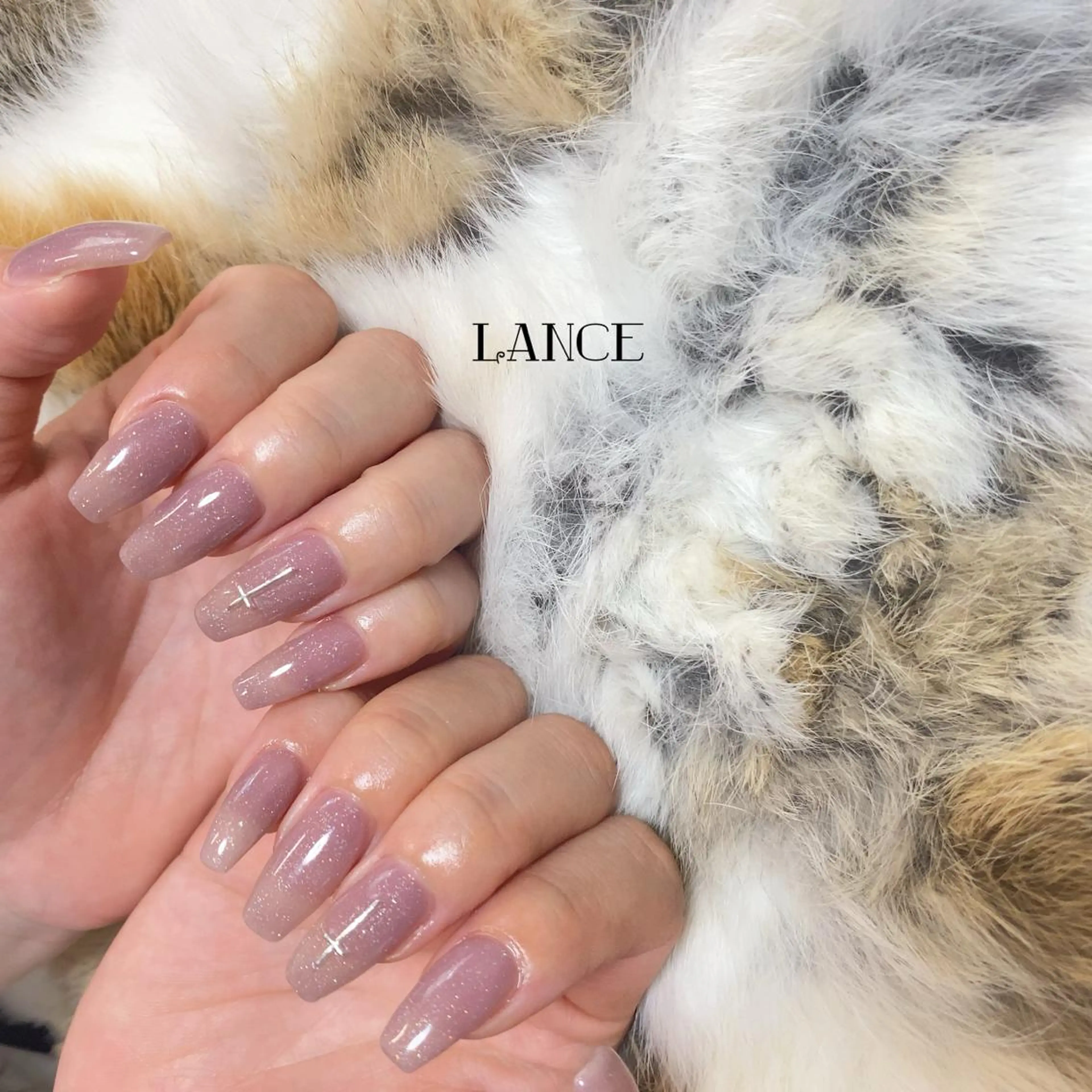 ミディアム ネイル オーロラネイル フットネイル フレンチネイル ミラーネイル ニュアンスネイル Lance nailのネイルデザイン
