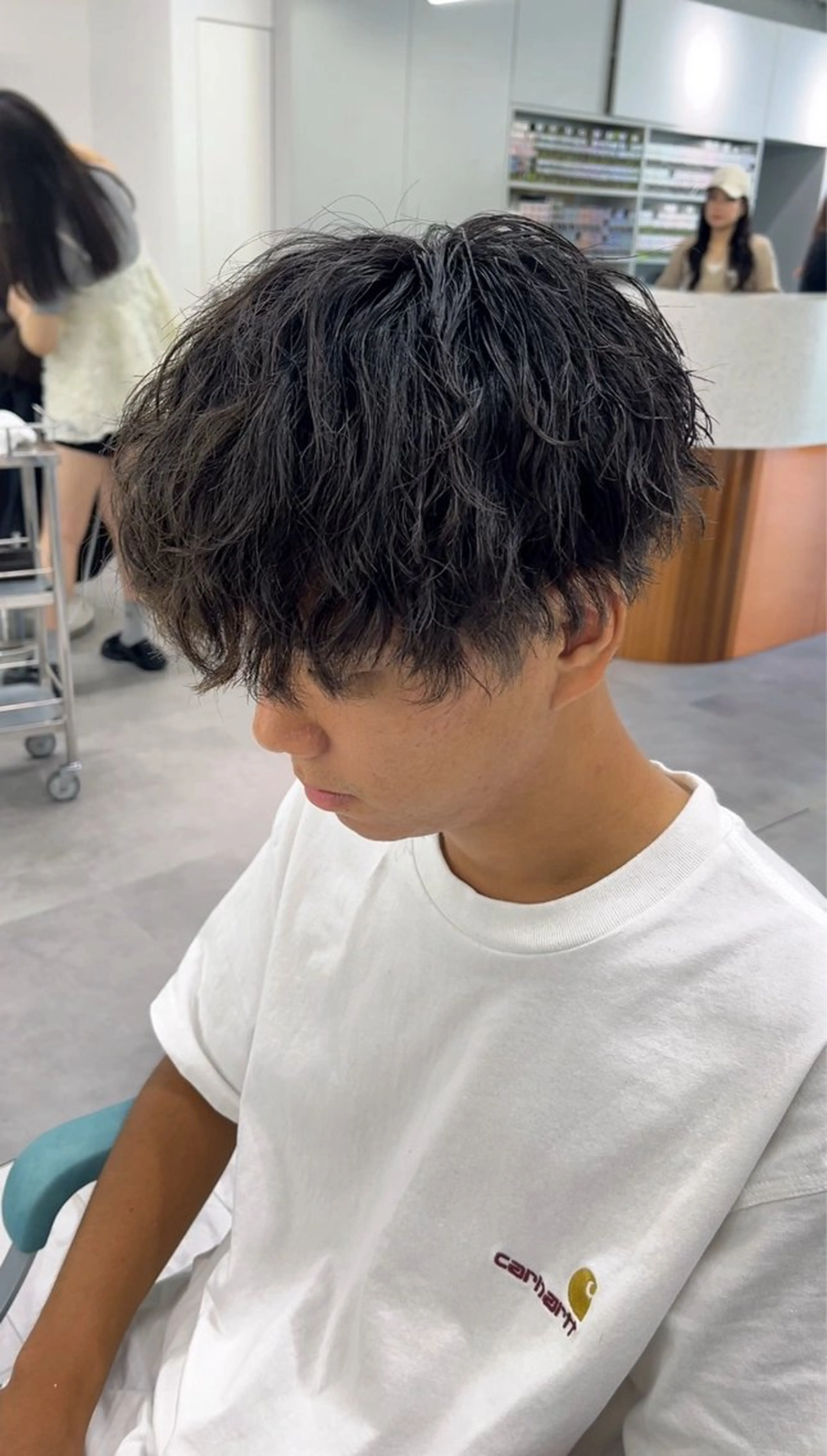 パーマ メンズ 藤川 克己のヘアスタイル