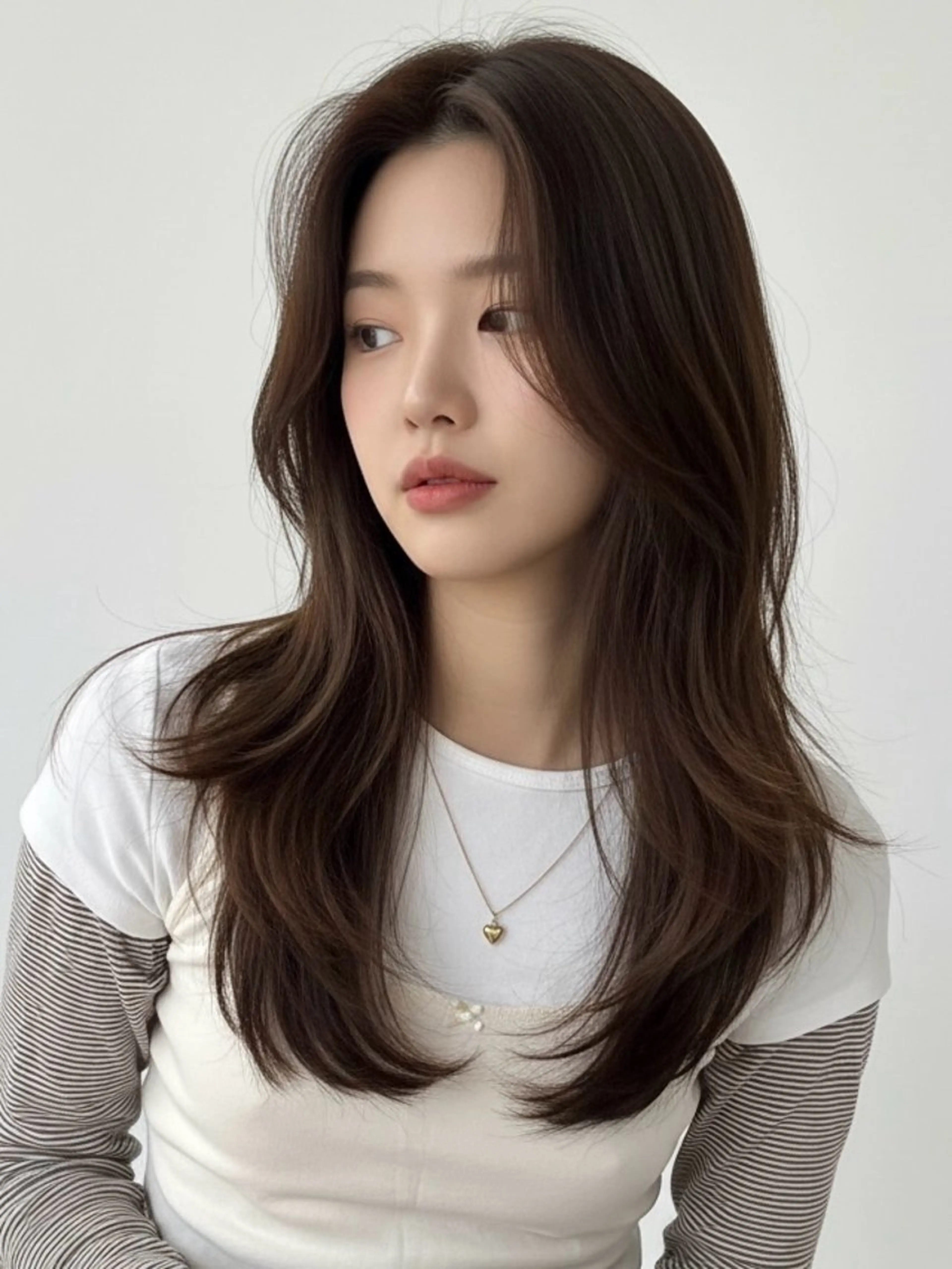 ロング ロングレイヤー くびれヘア 顔まわりレイヤー 韓国風ヘア レイヤーカット カット ヘアカラー 韓国レイヤーカット 🫧大阪梅田レイヤーのヘアスタイル